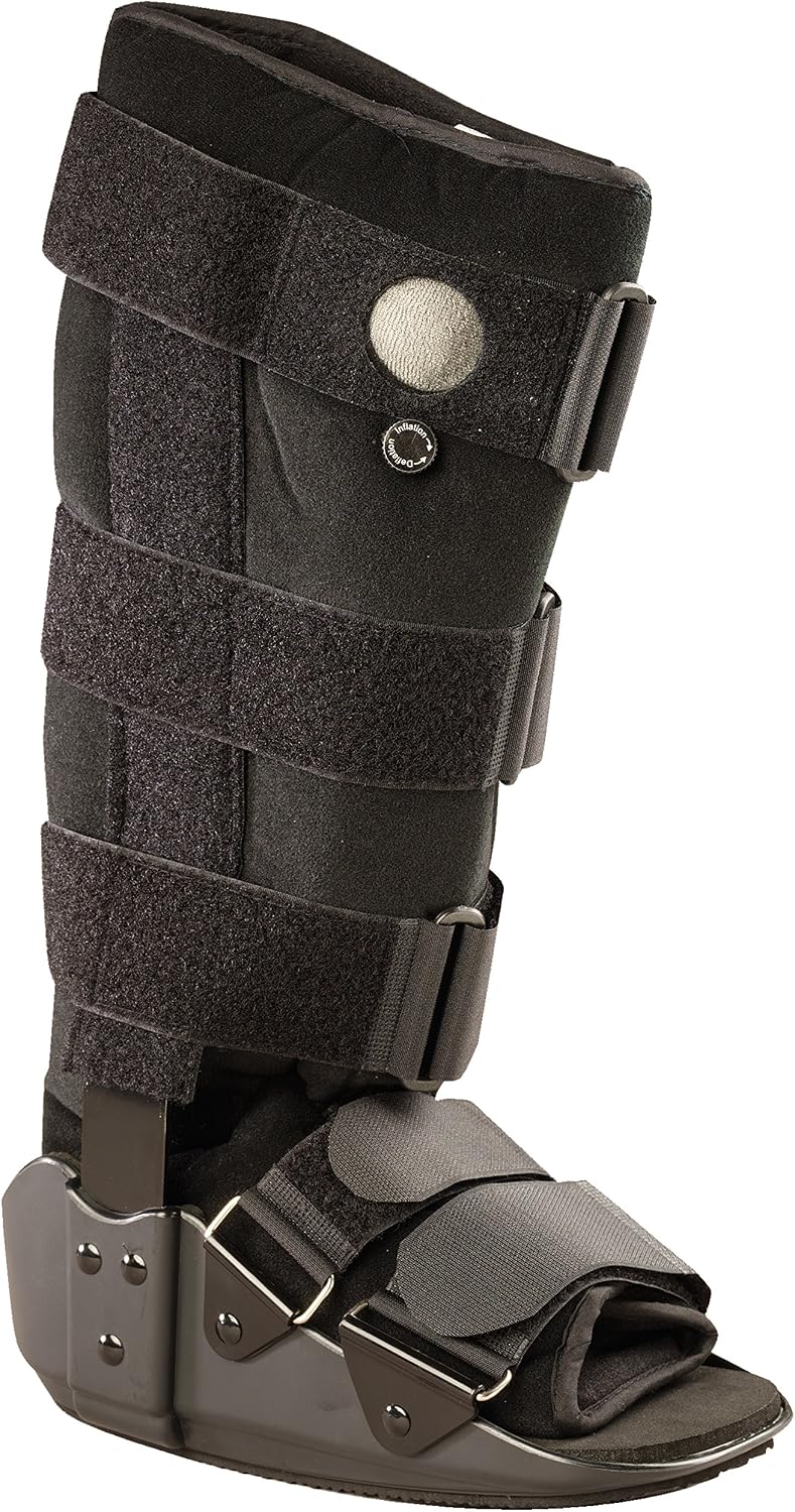 OTC Walker Boot Delux Short Low Top Leg Cast, Black, X-Small