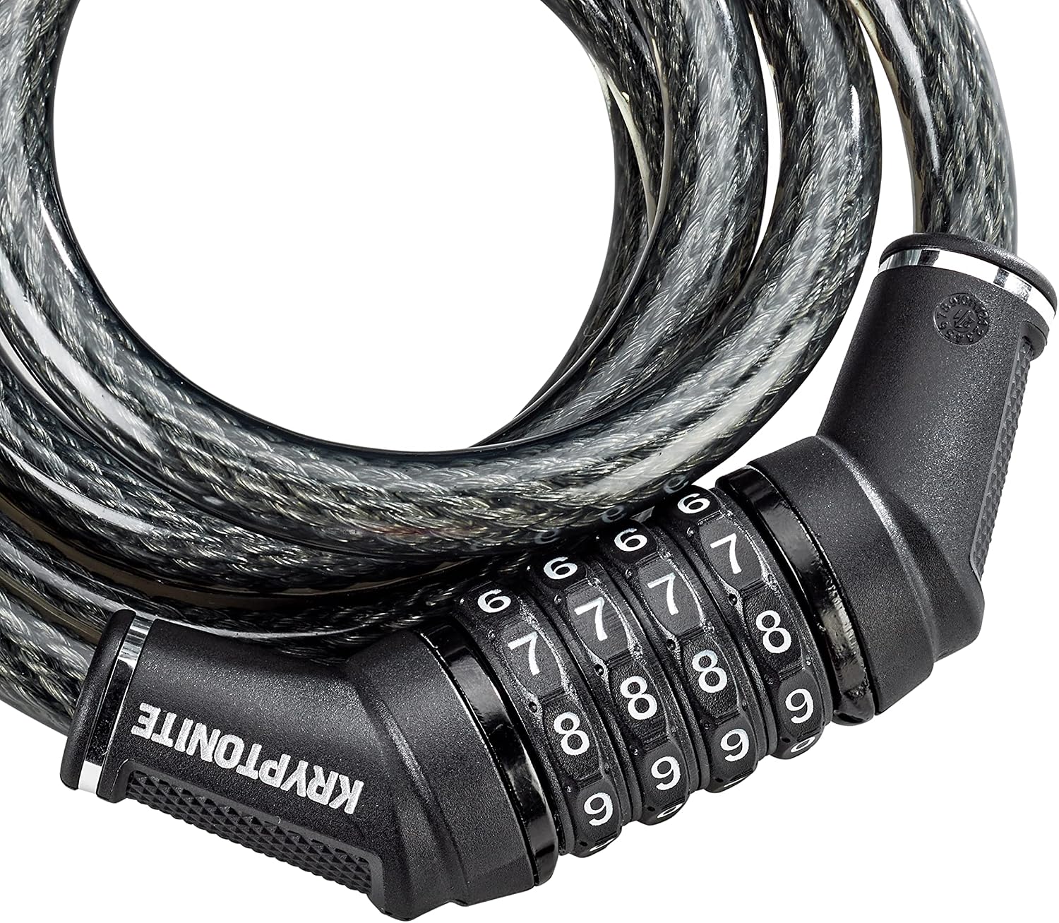 Kryptonite Resettable Combination Bike Lock Cable, 6ft x 12mm Steel