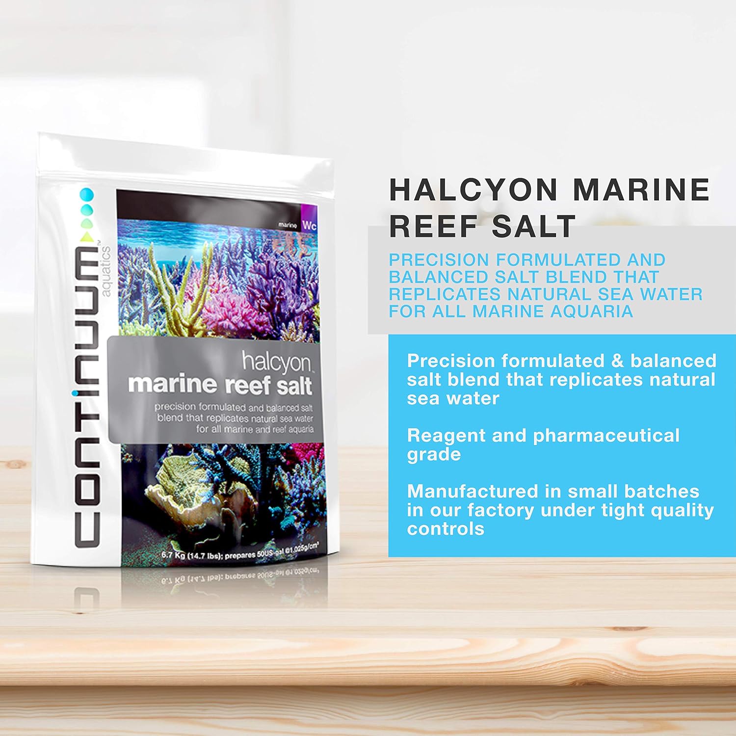 Continuum Aquatics Halcyon, Marine Reef Aquarium Salt Mix, 150 Gallons Box