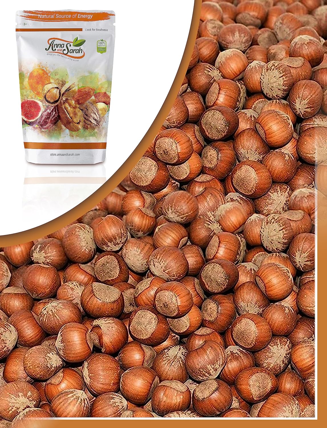 Anna and Sarah Large Oregon Hazelnuts in Shell in Box, 5 Lbs