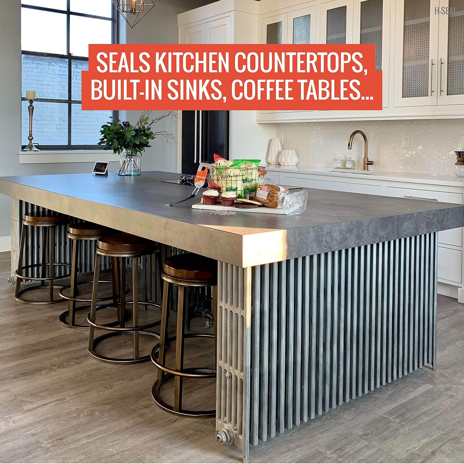 Concrete COUNTERTOP/WORKTOP Sealer | Food Safe/Grade | High Temp | Matte Finish | Waterproof | UV Resistant (1 Liter)