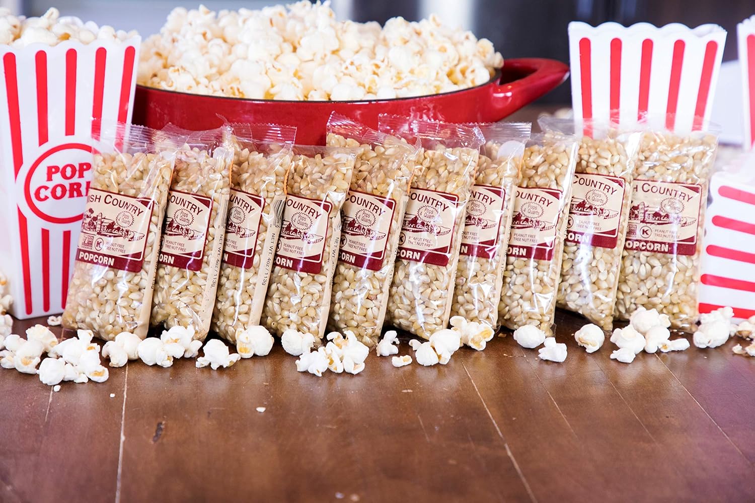 Amish Country Popcorn | 6 lb Bag | Medium White Popcorn Kernels | Old Fashioned, Non-GMO and Gluten Free (Medium White - 6 lb Bag)