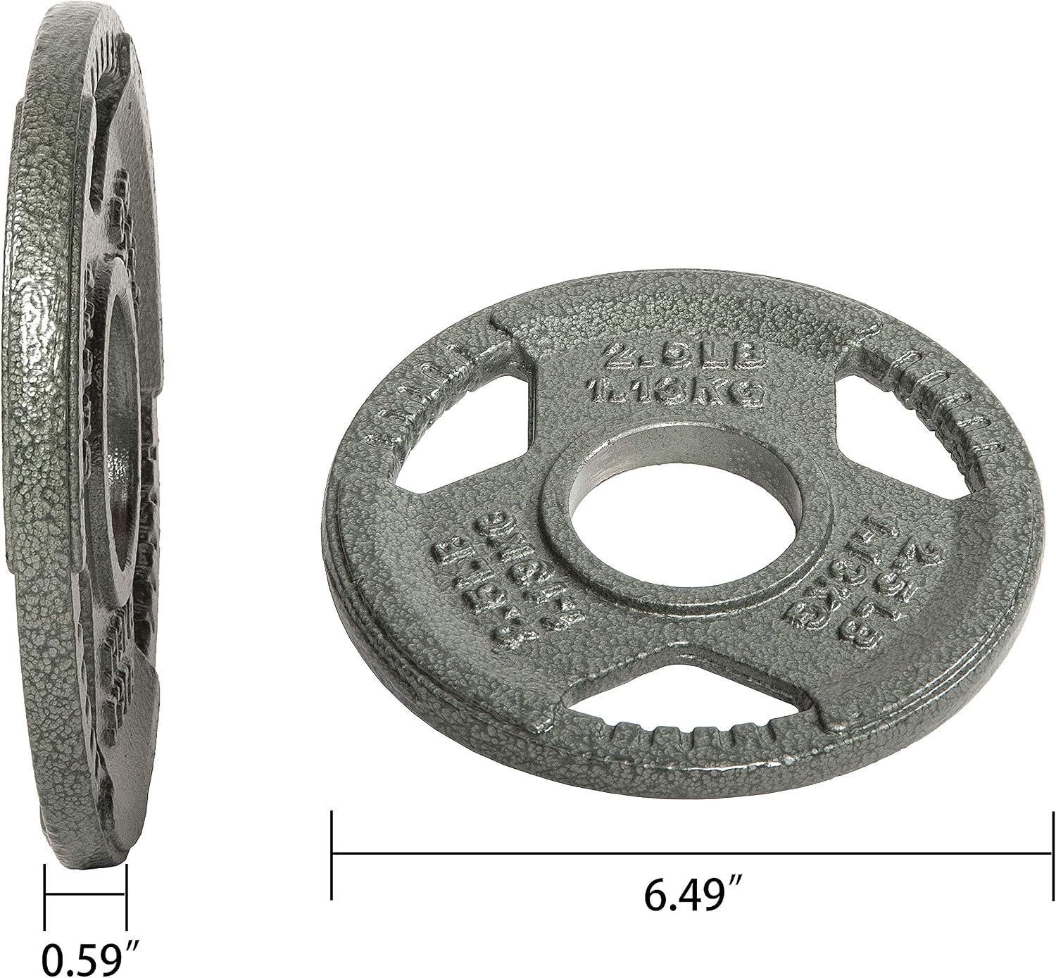 Fitvids 2 Inch Olympic Barbell Weight Plates Set, 255 LB(2.5-45 LB) Barbell Weight Set for Home Gym Strength Training