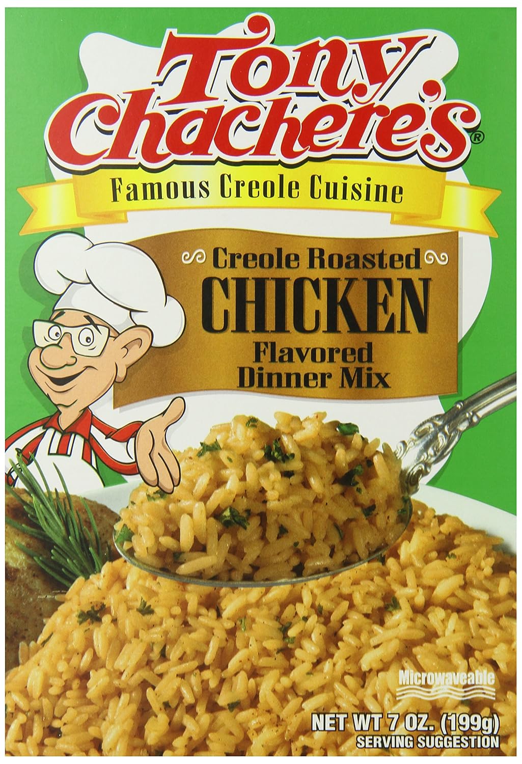 Tony Chachere's Rice Mix Roasted Chicken, 7-Ounce (Pack of 6)