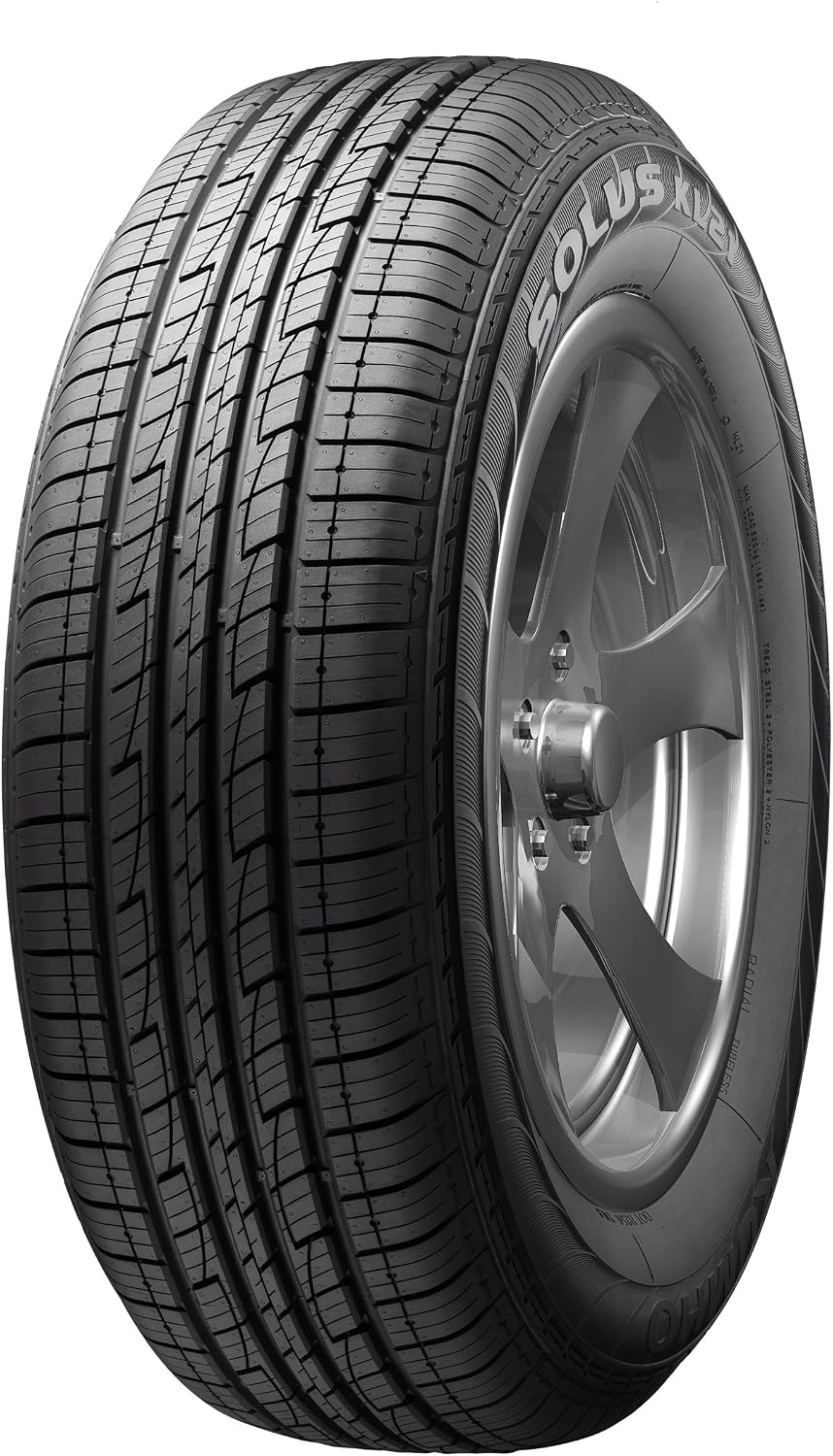 Kumho Eco Solus KL21 Radial Tire - 265/60R18 110H | Truck/SUV Touring All Season Traction 110H Rated Standard Load Radial Construction Black