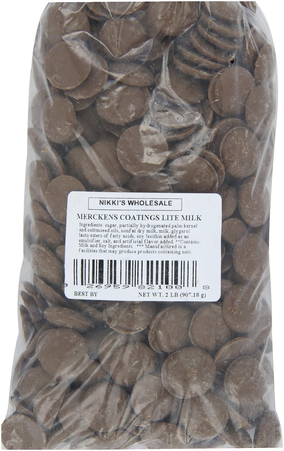 Merckens Chocolate Coatings, Lite, 2 Pound