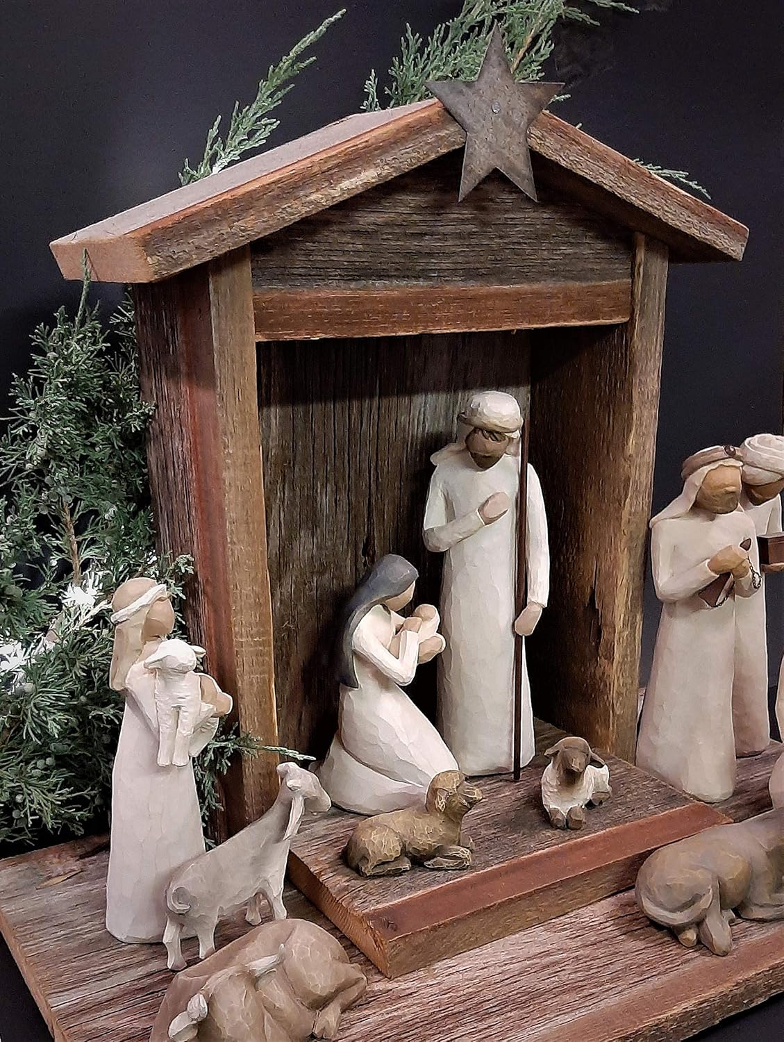 Handcrafted Creche for Willow Tree Nativity Set