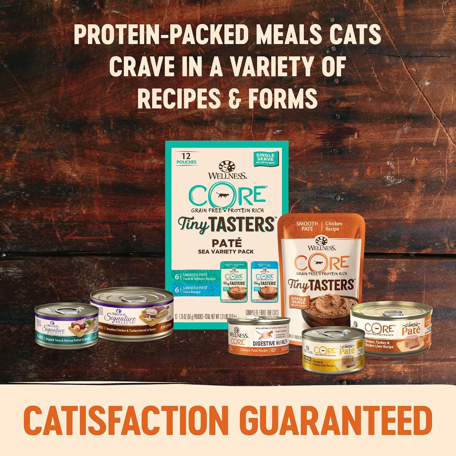 Wellness CORE Signature Selects Shredded Adult Canned Wet Cat Food, Natural, Protein Rich, Grain Free, Chicken Entrée Recipe, 2.8 oz, Pack of 12 Cans
