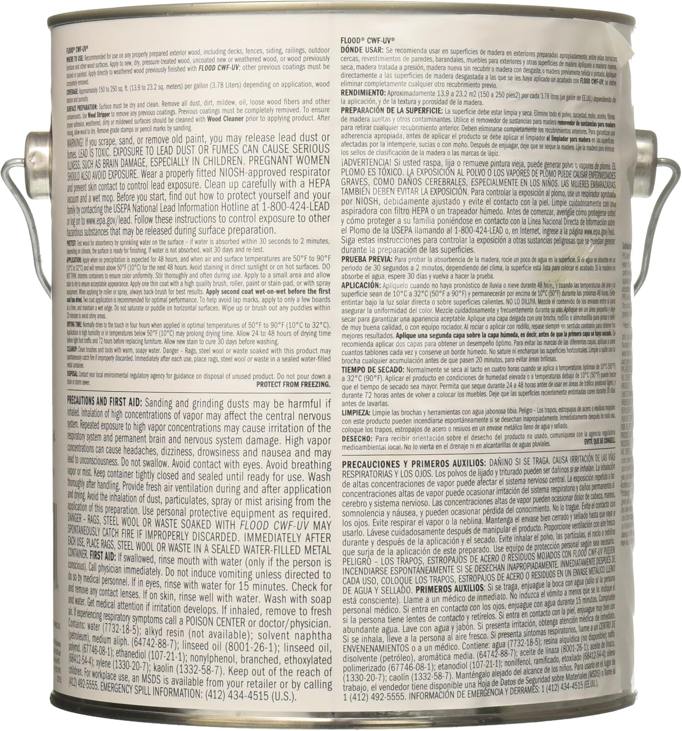1 gal Flood FLD521 Redwood CWF-UV Exterior Clear Wood Finish