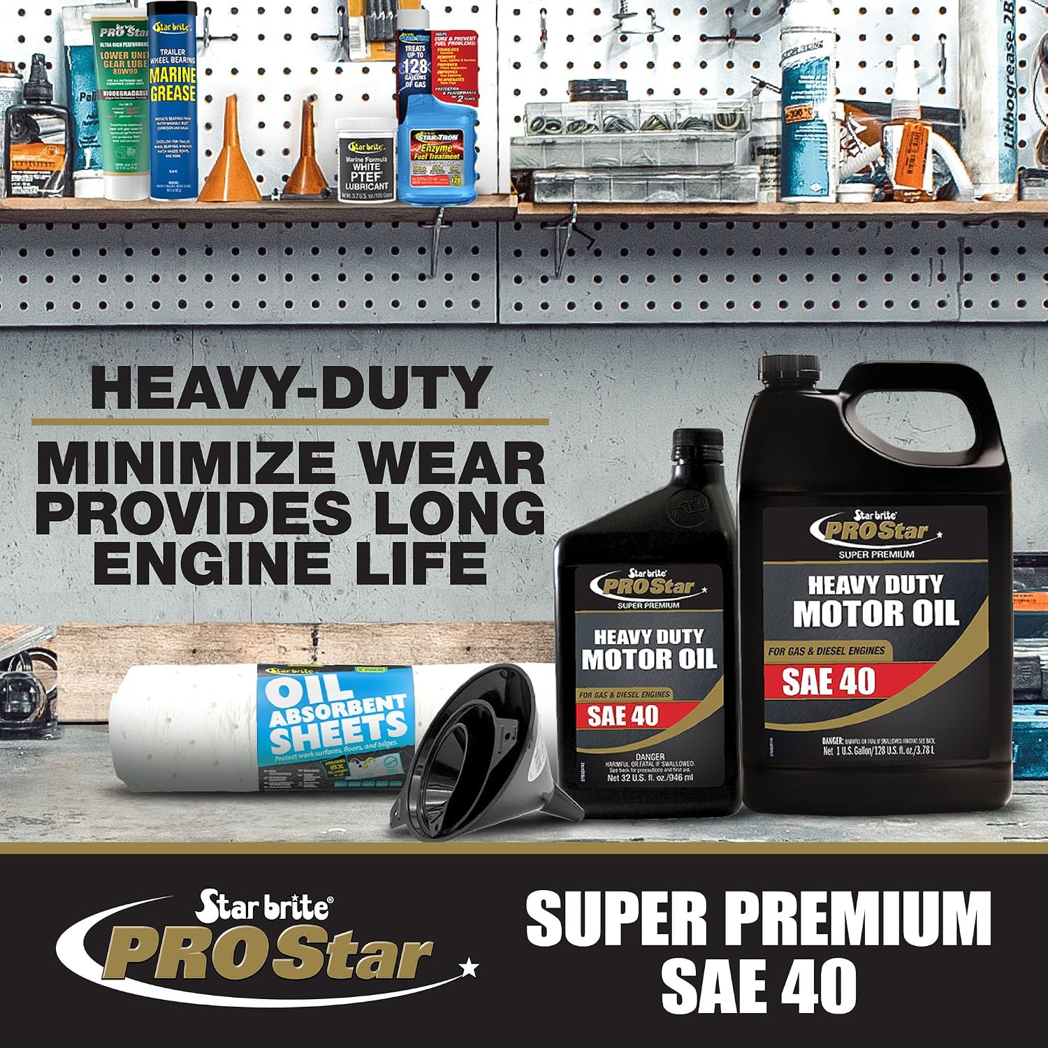 STAR BRITE Pro Star Super Premium Heavy Duty Motor Oil 15W-40