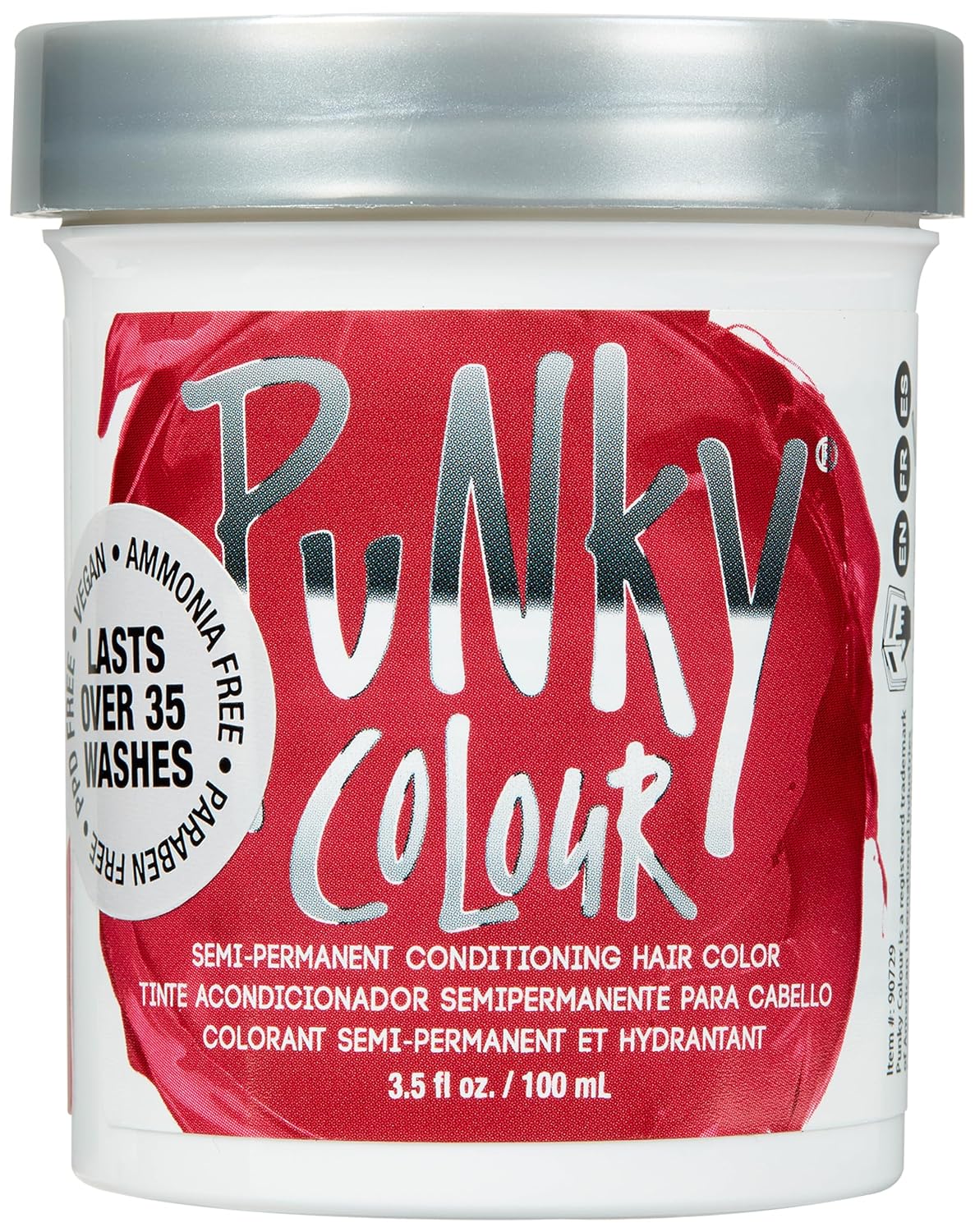 Punky Colour Flamingo Pink Semi Permanent Hair Color – Vibrant Pink Hair Dye, Vegan & Cruelty-Free Conditioning Formula, Lasts Up to 35 Washes, 3.5 fl oz