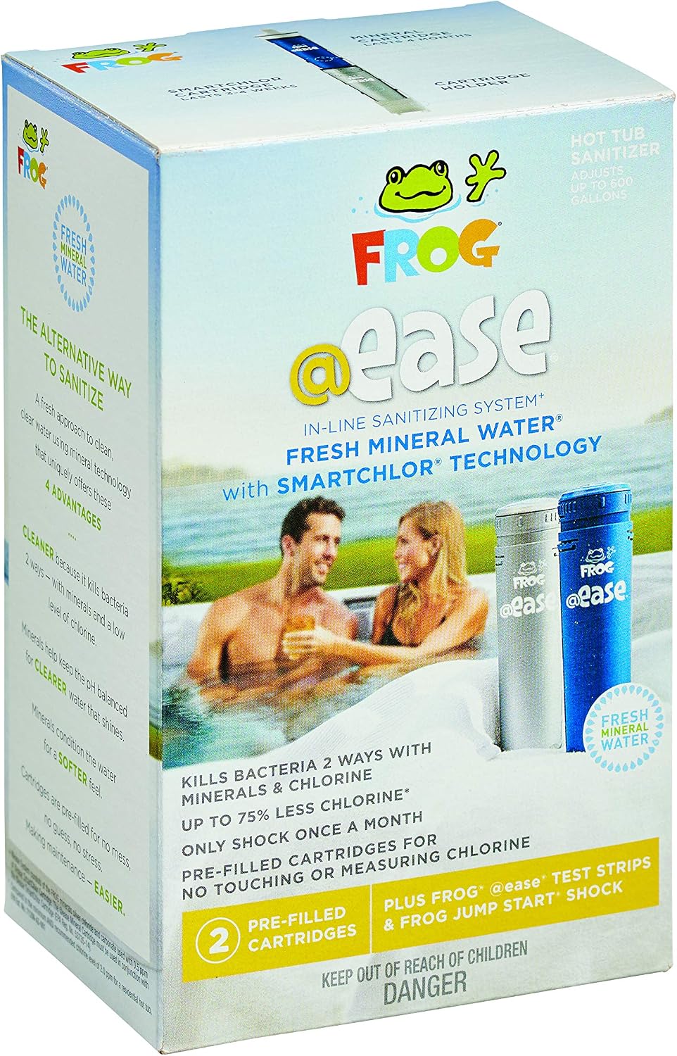 FROG @Ease in-Line Sanitizing System for Hot Tubs, for use in Marquis Spas, Caldera Spas, Artesian Spas and Hot Springs Spas up to 600 gallons