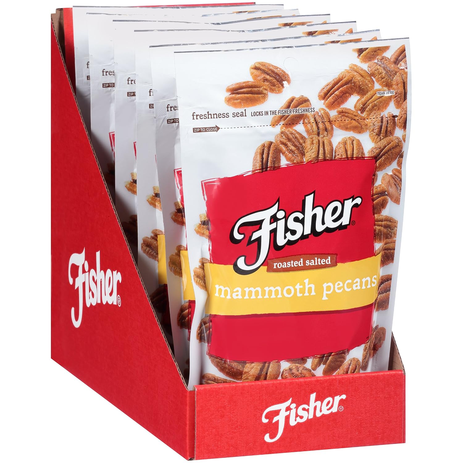 Fisher Snack Glazed Pecans Candied, 24 oz, Pack of 1 | Junior Mammoth Candied Pecans, Perfect For Gifting Or Personal Enjoyment, Crunchy, Irresistibly Sweet