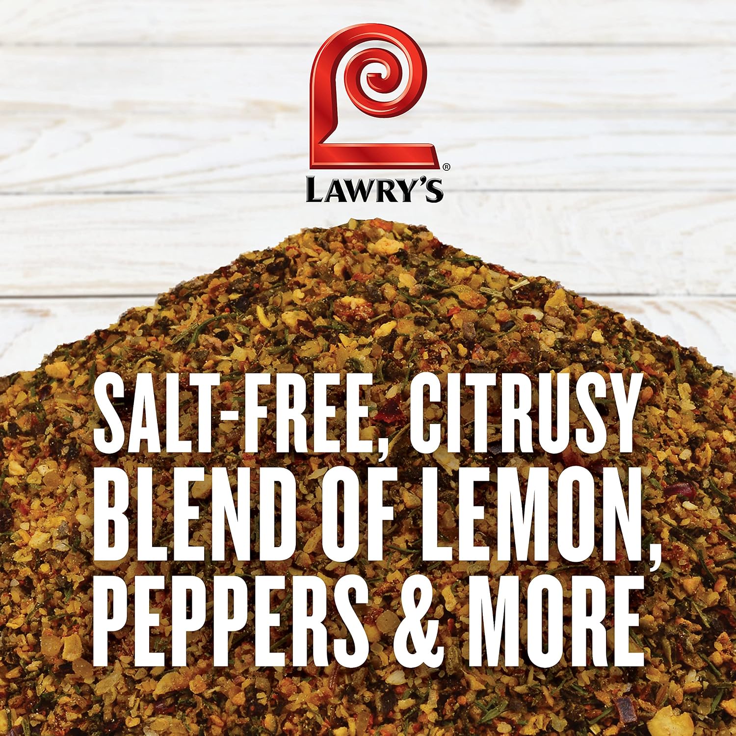 Lawry's Garlic & Herb Seasoning, 20 oz - One 20 Ounce Container of Garlic and Herb Seasoning Blend of Garlic, Rosemary, Basil, and Citrus Perfect for Seafood, Beef, and Poultry