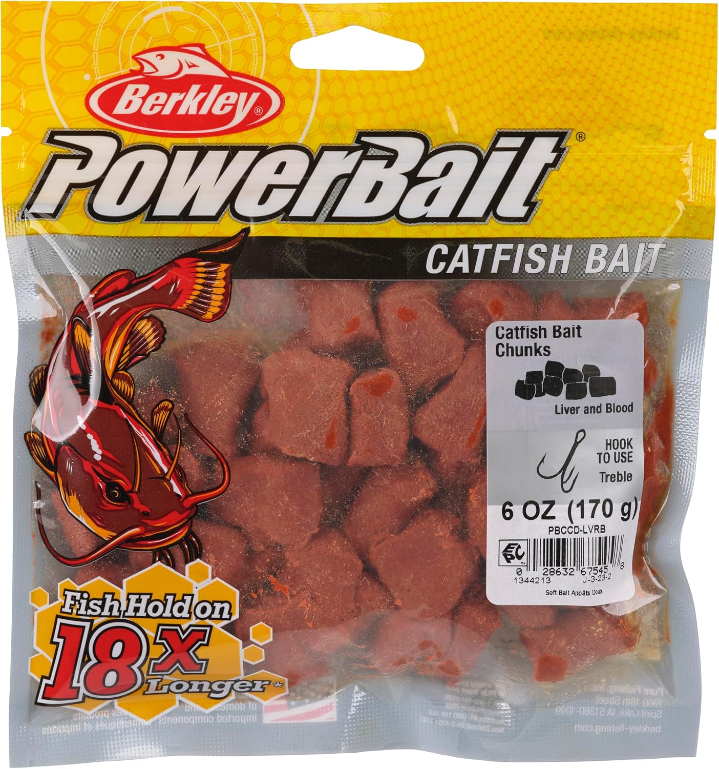Berkley PowerBait Catfish Bait Chunks Fishing Dough Bait
