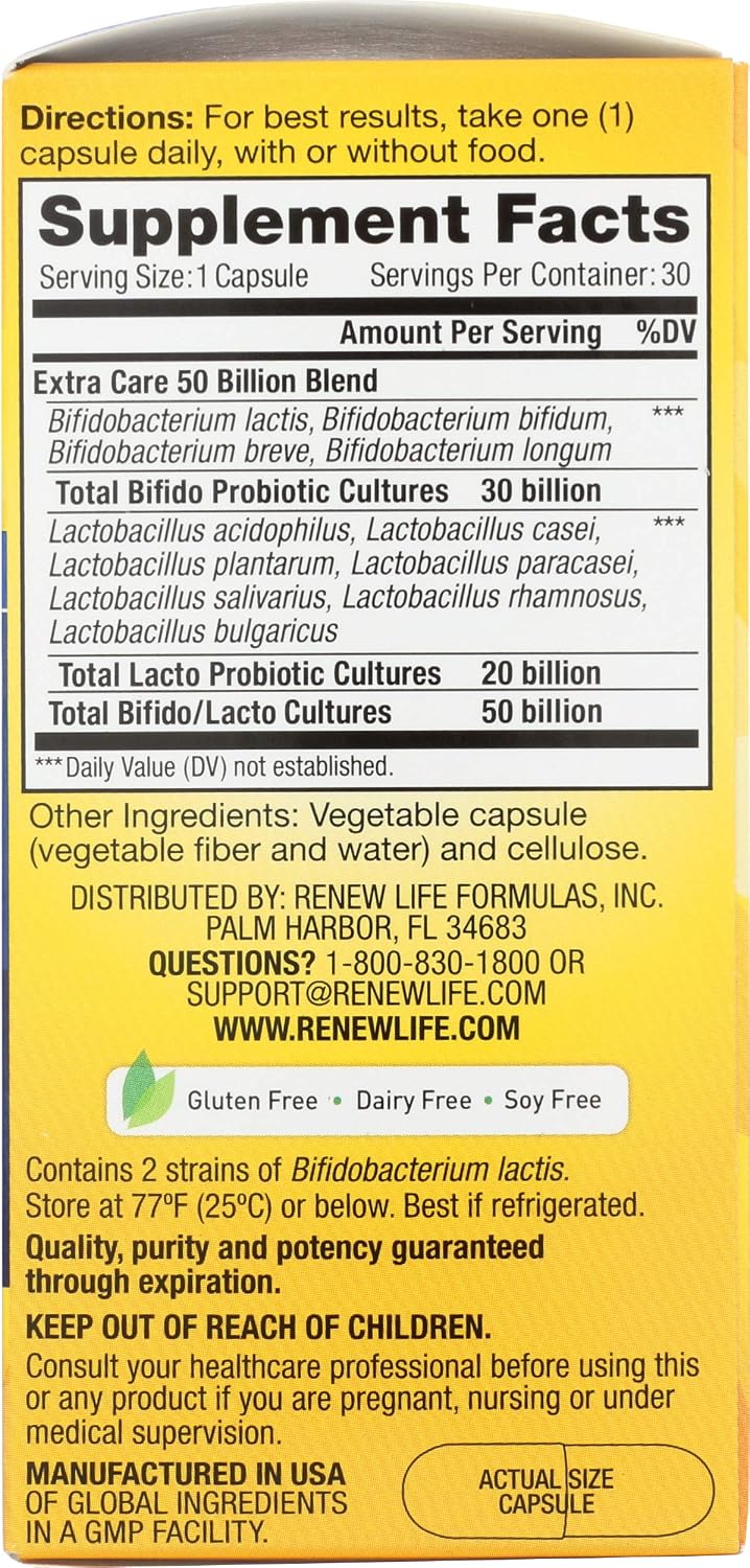 Renew Life Ultimate Flora Probiotic 80 Billion CFU | 31 Strains