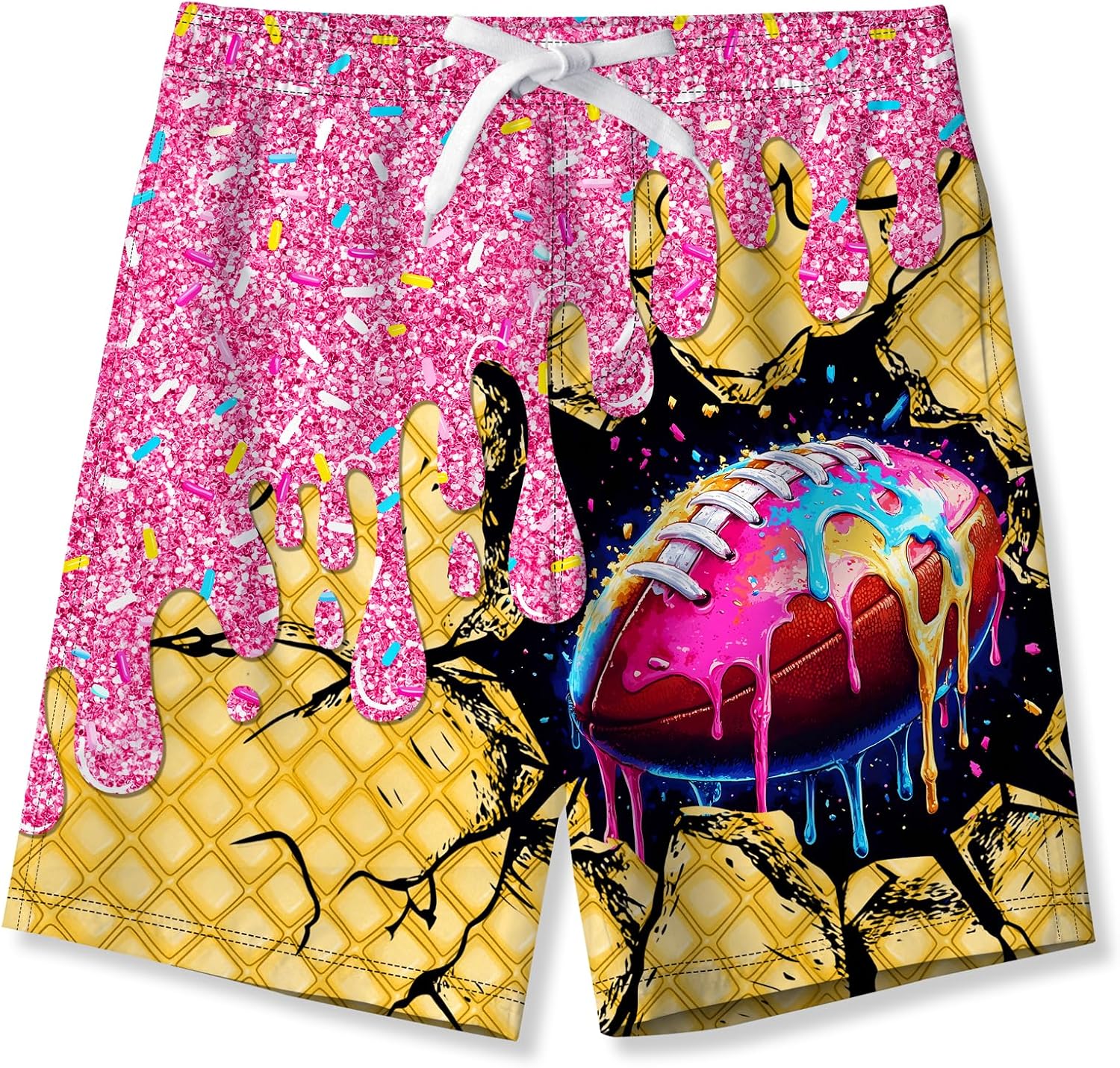 BFUSTYLE Boys Swim Trunks Mesh Lining Kids Bathing Suit 5-14 Years Shorts
