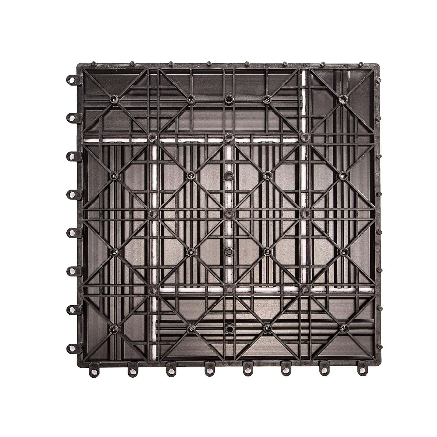 IncStores Helios Interlocking Patio Deck Tiles | All Weather | Waterproof Outdoor Flooring for Patio, Balcony Flooring, Garden and Poolside | 12"x12" | 11 Gray 6 Slate Tiles