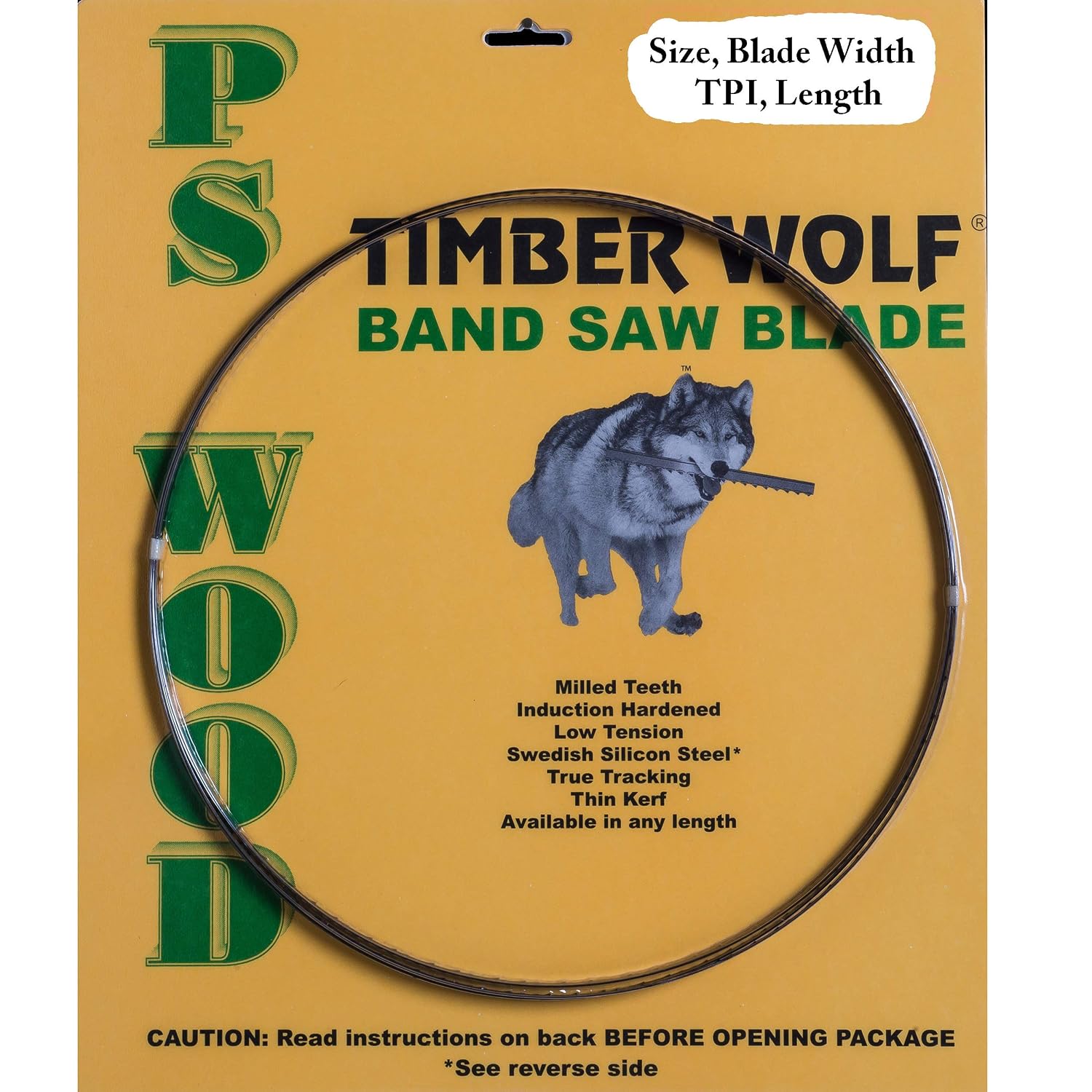 Timber Wolf - Band Saw Blade - 116" X 1/4" X 6 Tpi X .025"