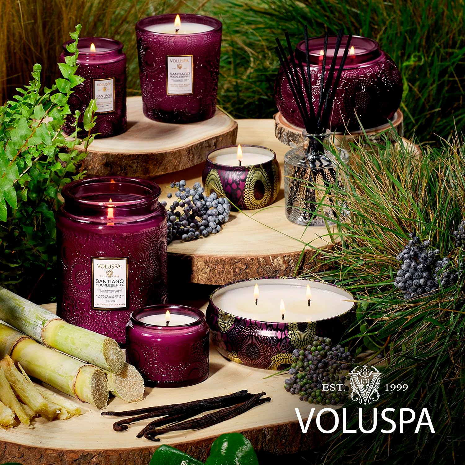 Voluspa French Cade Lavender Large Scented Candle Jar 18 Oz, 100 Hr Burn | Coconut Wax Blend in Decorative Glass, Clean Even Burn, USA Handcrafted Gift for Hosts, Fragrance Lovers & Relaxed Rooms
