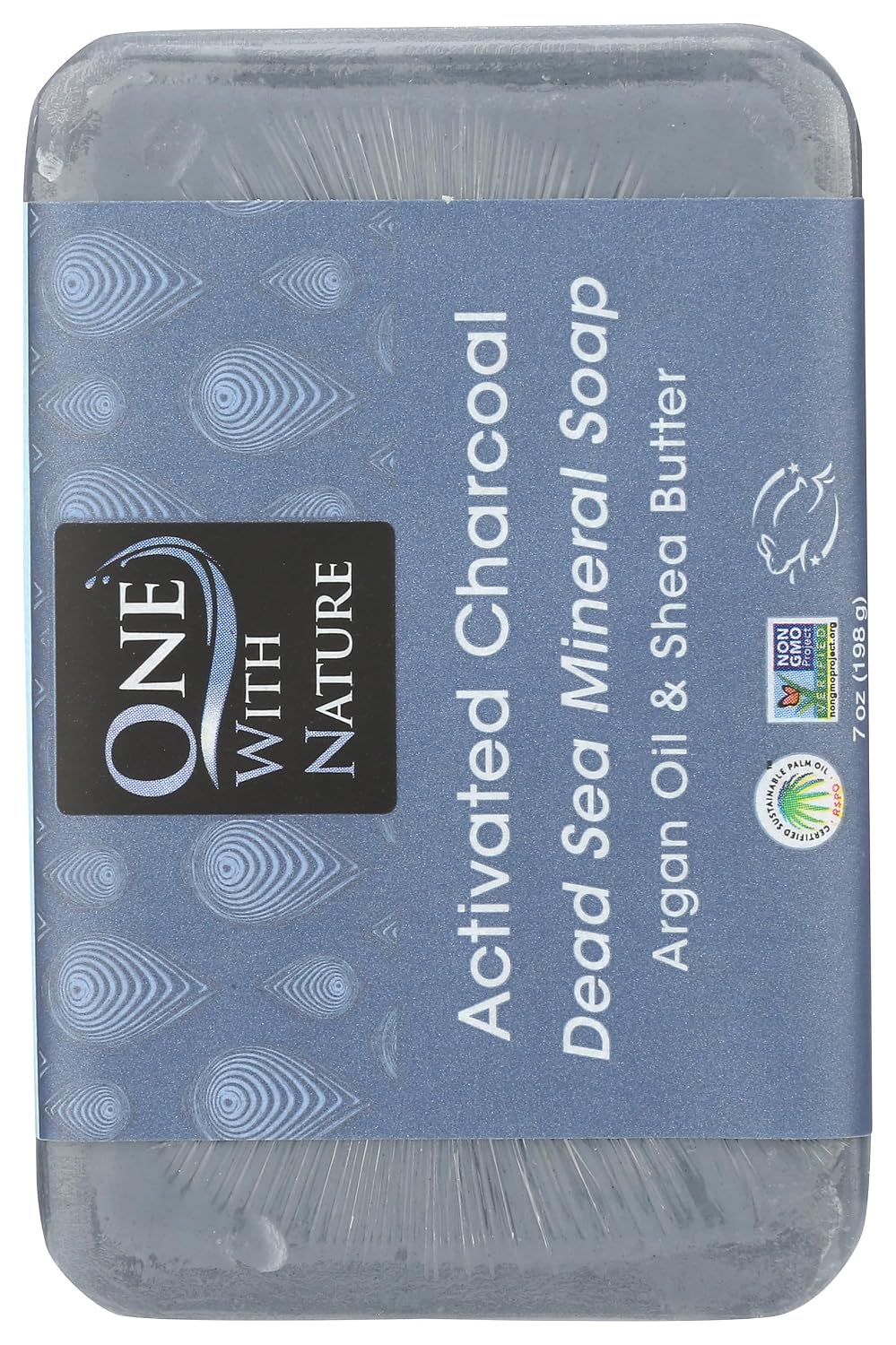 One With Nature Activated Charcoal Bar Soap, 7 OZ