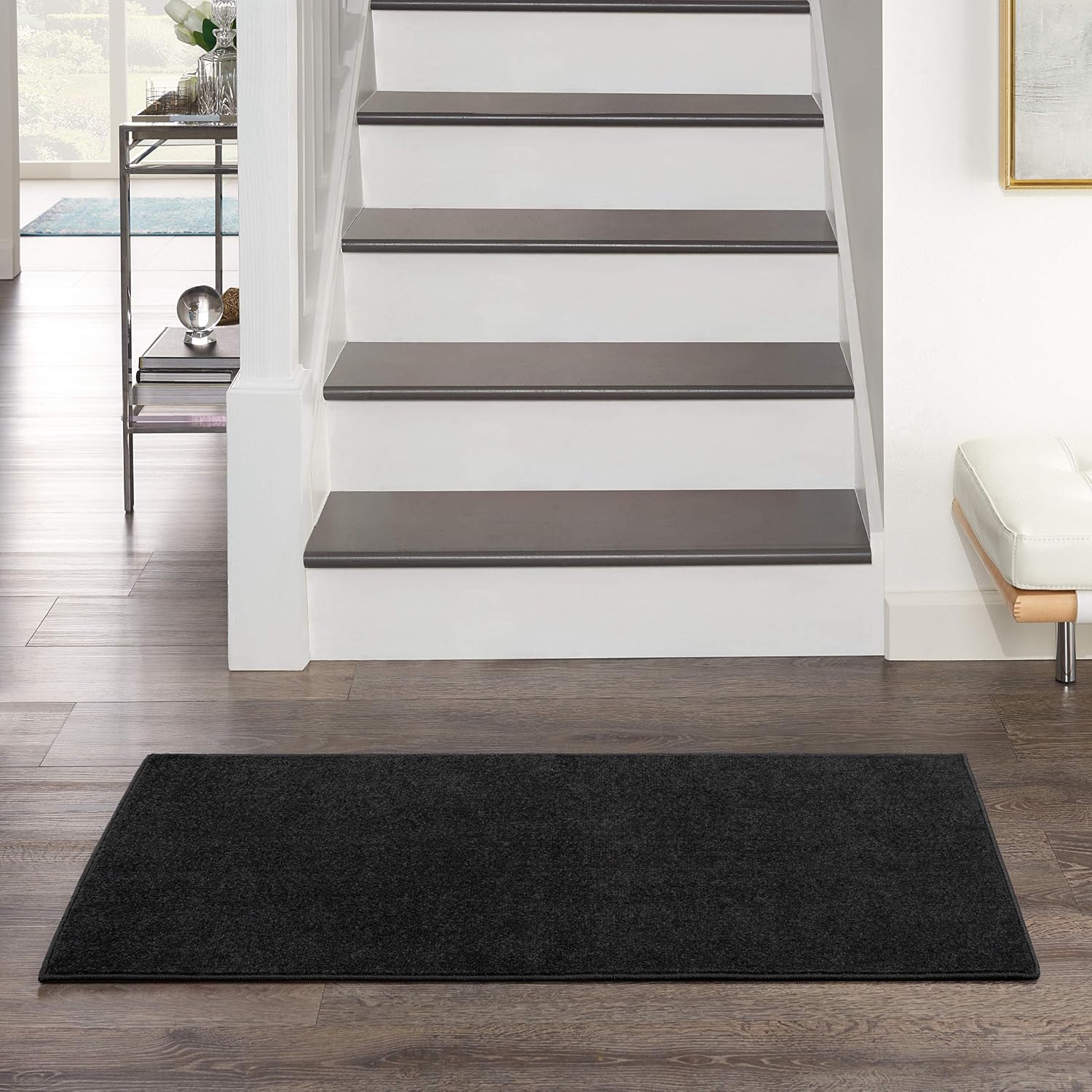 Nourison Home Essentials Indoor Outdoor Area Rug, Ivory Beige, 7' x 10'