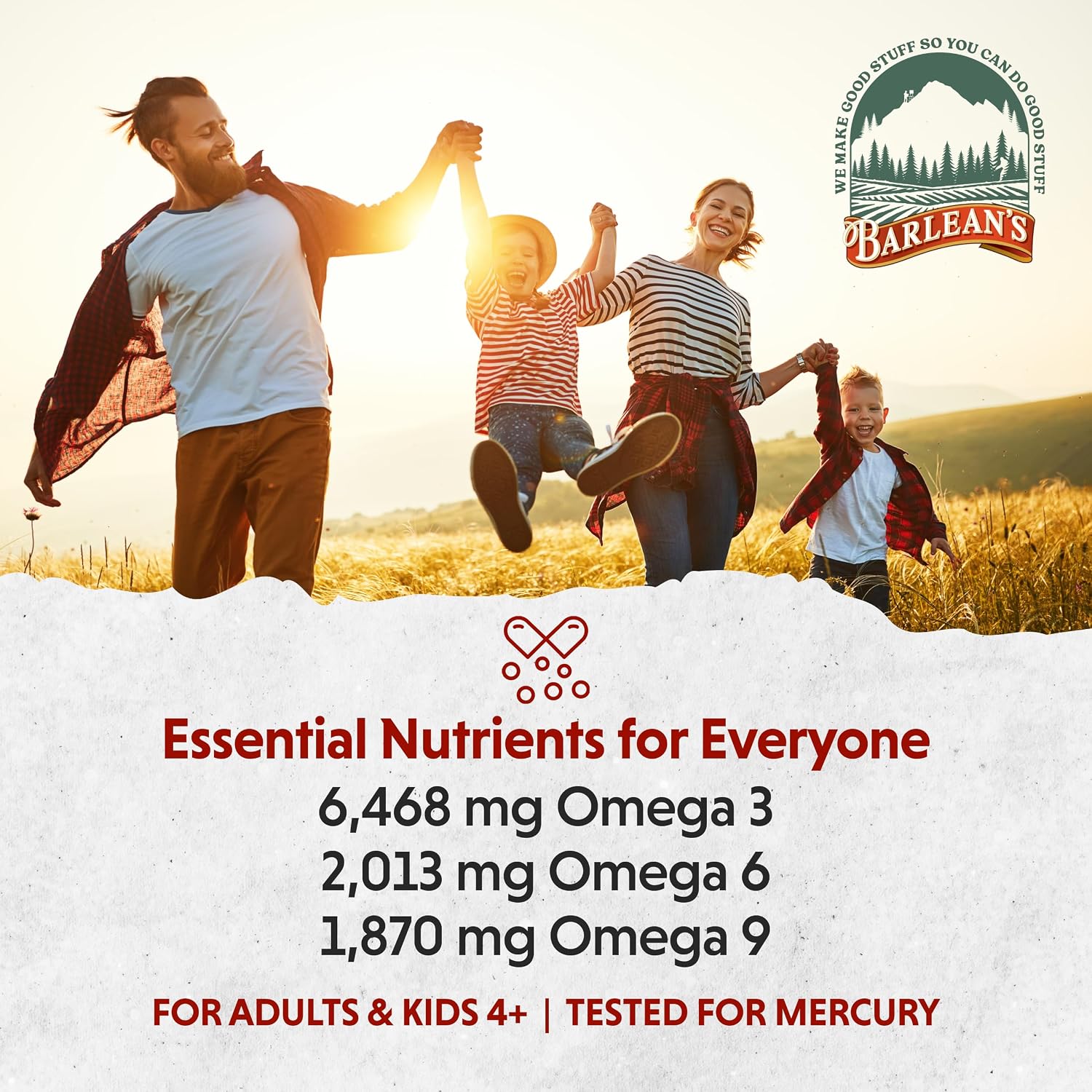 Barlean's Total Omega 3 6 9 Orange Crème Liquid Fish Oil Supplement with Borage and Flaxseed Oil, 2,400 mg of Omegas EPA and DHA Plus GLA for Joint and Heart Health, 8 oz | Fish, borage & flax oils, EPA DHA ALA GLA omegas, Burpless, Non-GMO, Gluten-free,…