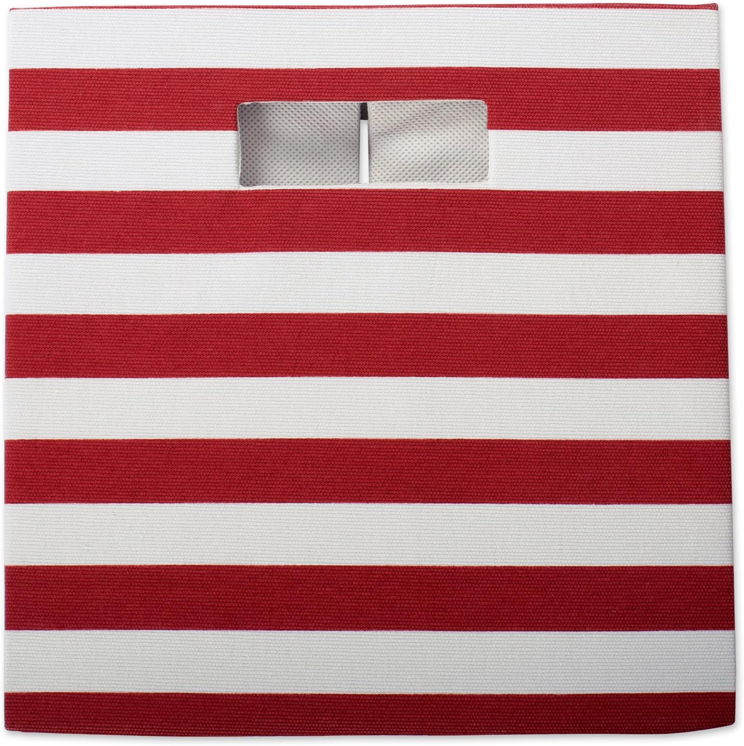 DII Polyester Cube Storage Collection Collapsible Hard Sided Bin, 13x13x13, Black