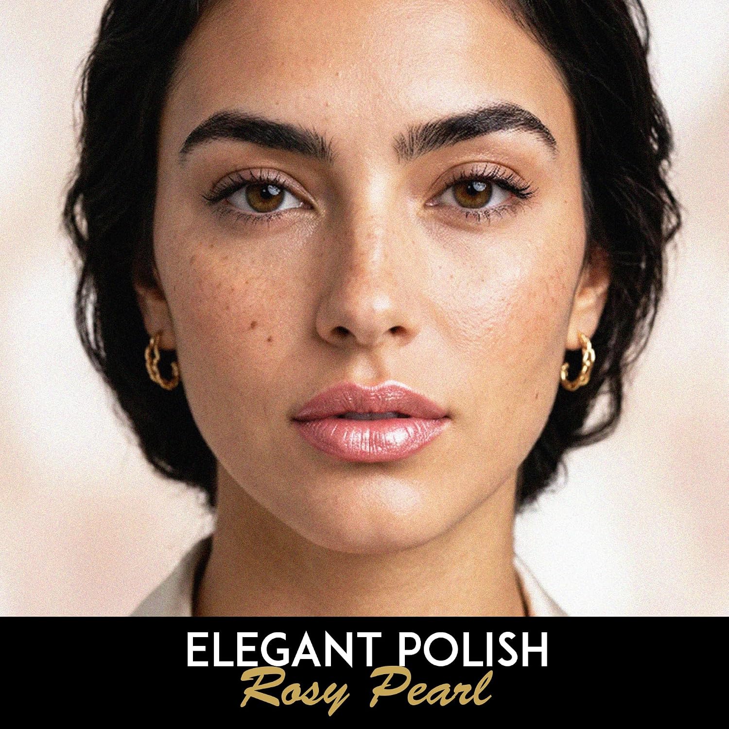 L’Paige Rosy Pearl Lipstick | Sheer Neutral Rose Lip Color | Aloe Vera Moisturizing Formula | Long-Lasting Hydrating Finish | Soft Silvery Pink Shade L56
