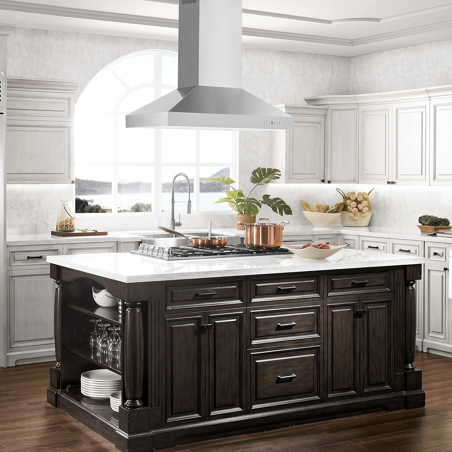 ZLINE 42" Convertible Island Mount Range Hood in Stainless Steel (KL3i-42)