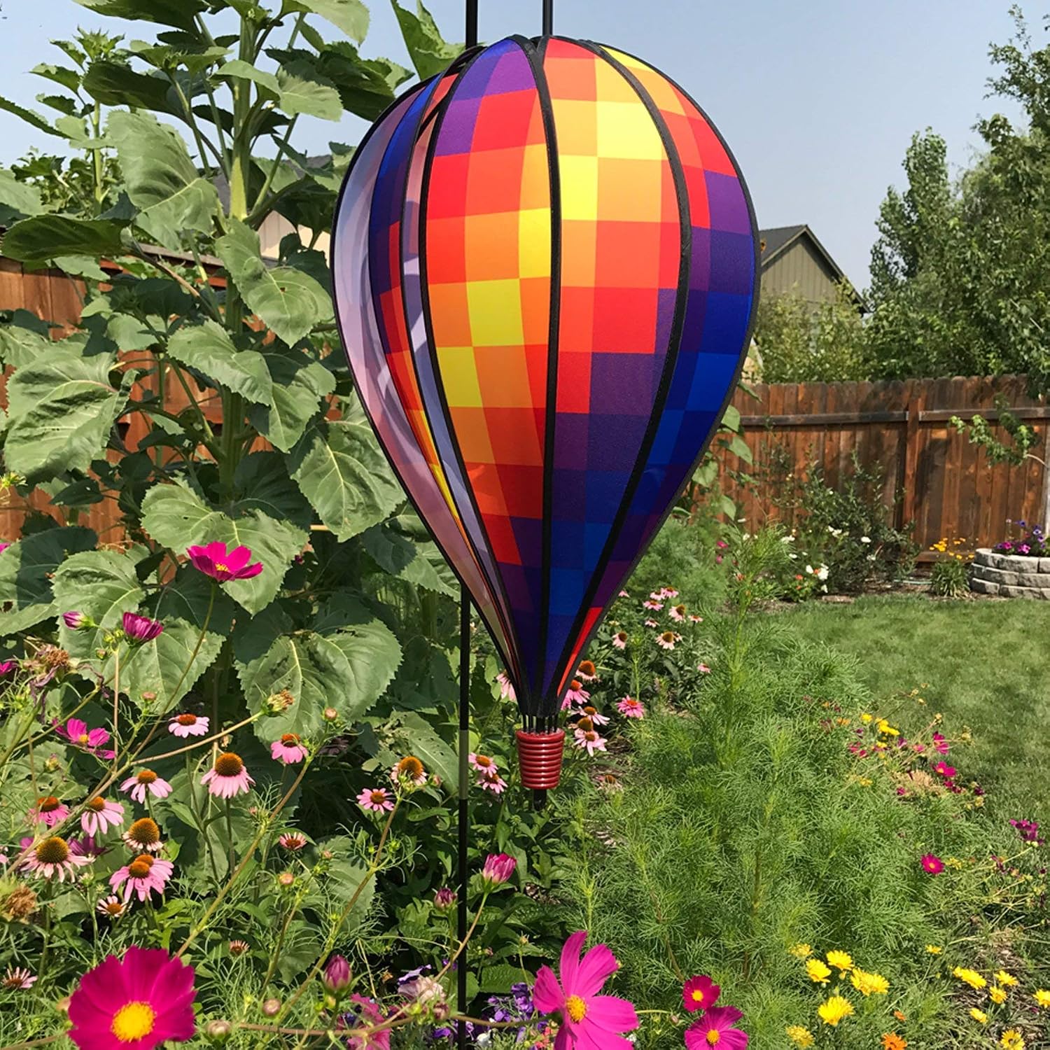 In the Breeze 0990 USA Flag 10-Panel Hot Air Balloon Wind Spinner