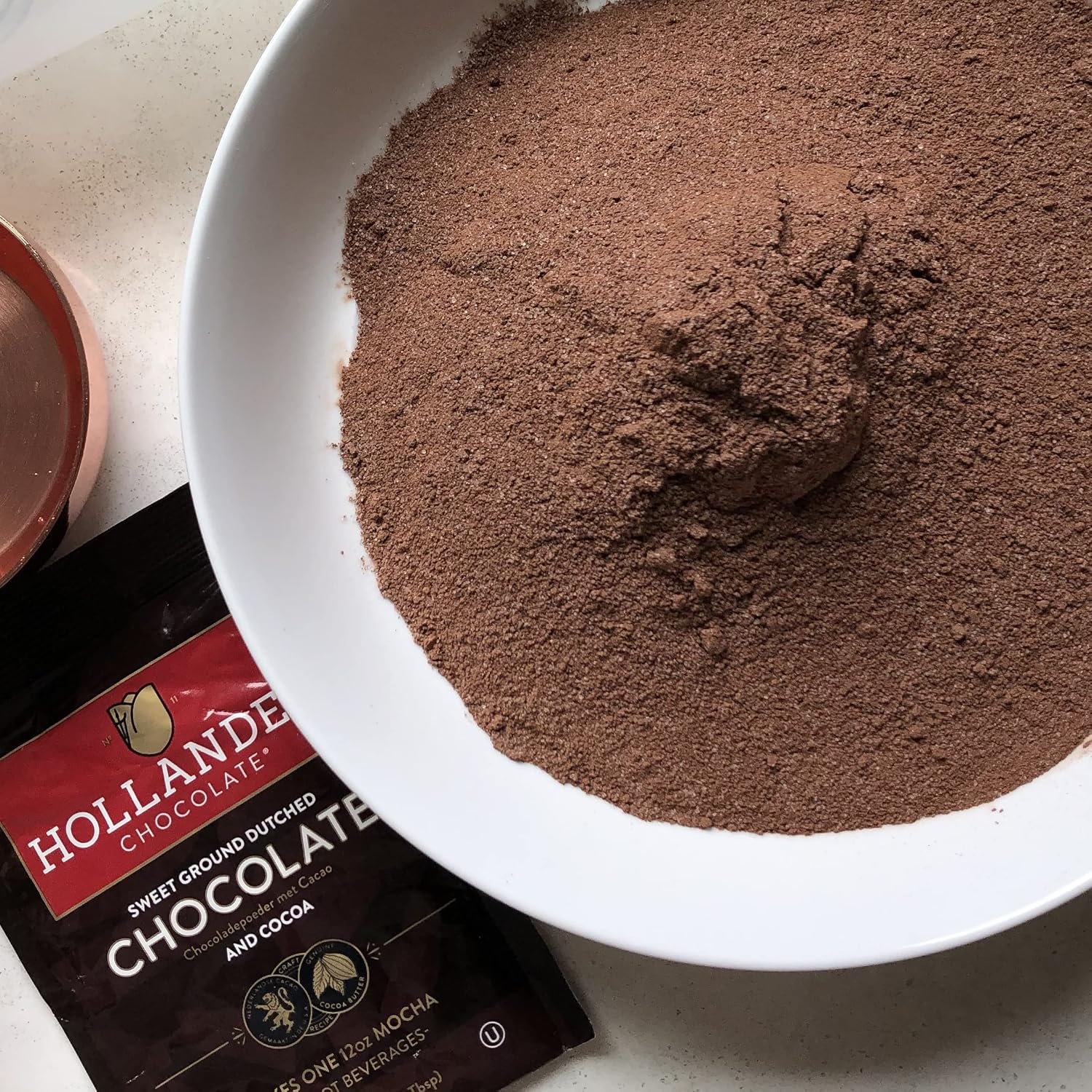 Hollander Sweet Ground Dutched Chocolate Powder | 2.5lb Bag | Beverage, Specialty Coffee Drinks