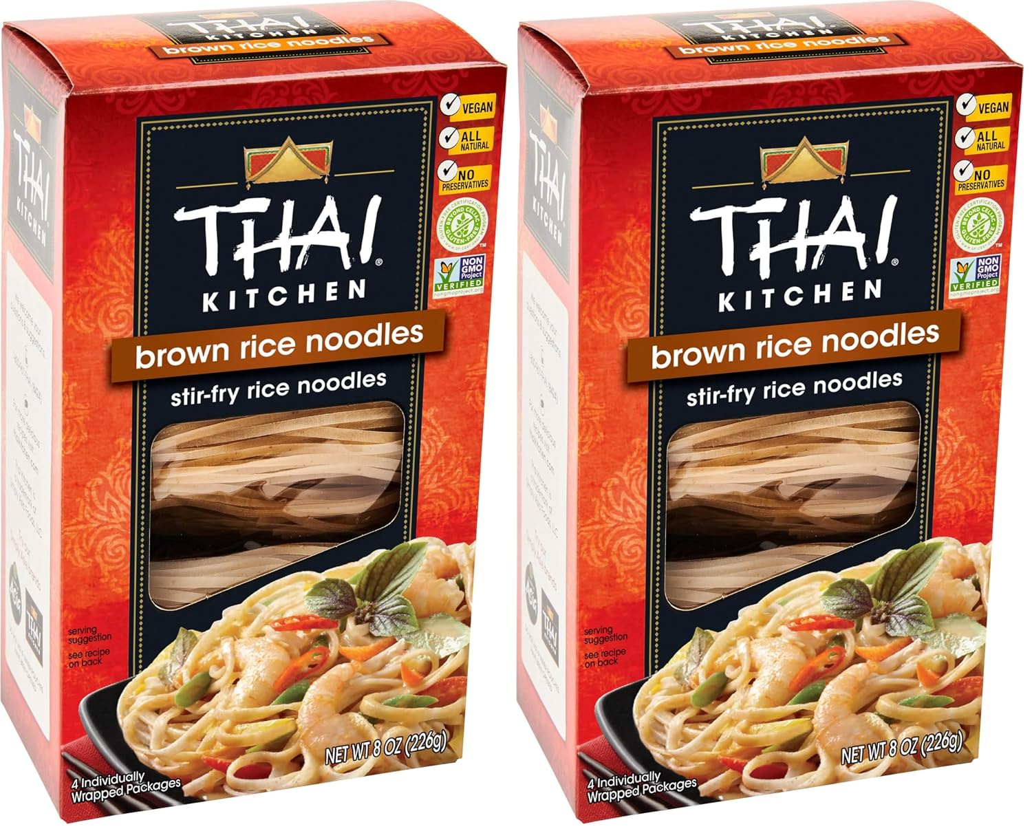 Thai Kitchen Gluten Free Brown Rice Noodles, 8 Oz