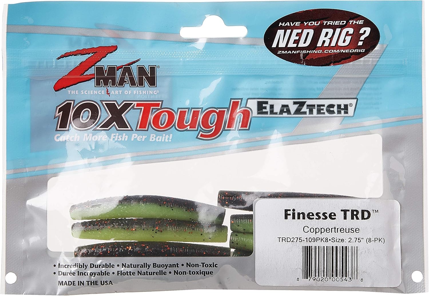 Z-Man Finesse TRD Tackle, Coppertreuse, 2.75"
