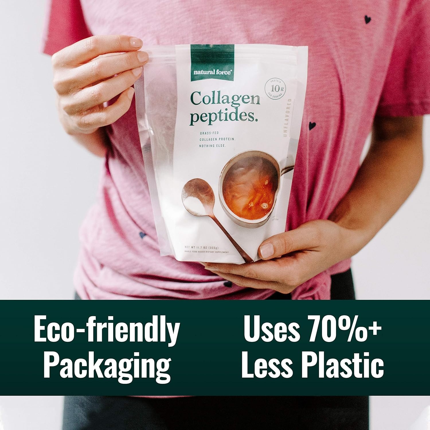 Natural Force Clean, Grass Fed Collagen Peptides + Vanilla Organic Whey Protein Bundle – Organic