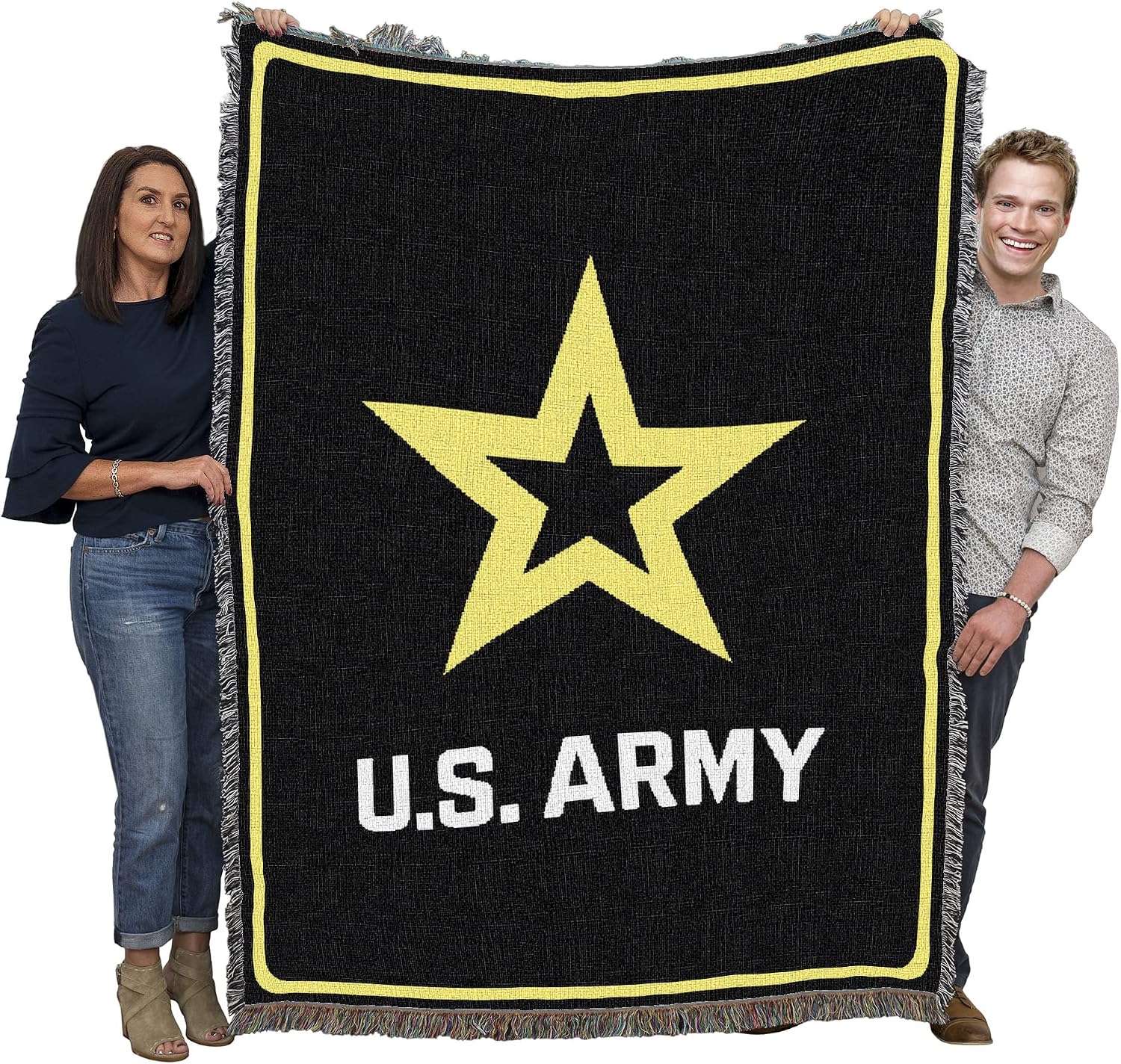 Pure Country Weavers US Army -Military Service Mark Seal Blanket Eagle - Gift Military Tapestry Throw Woven from Cotton - Made in the USA (72x54)