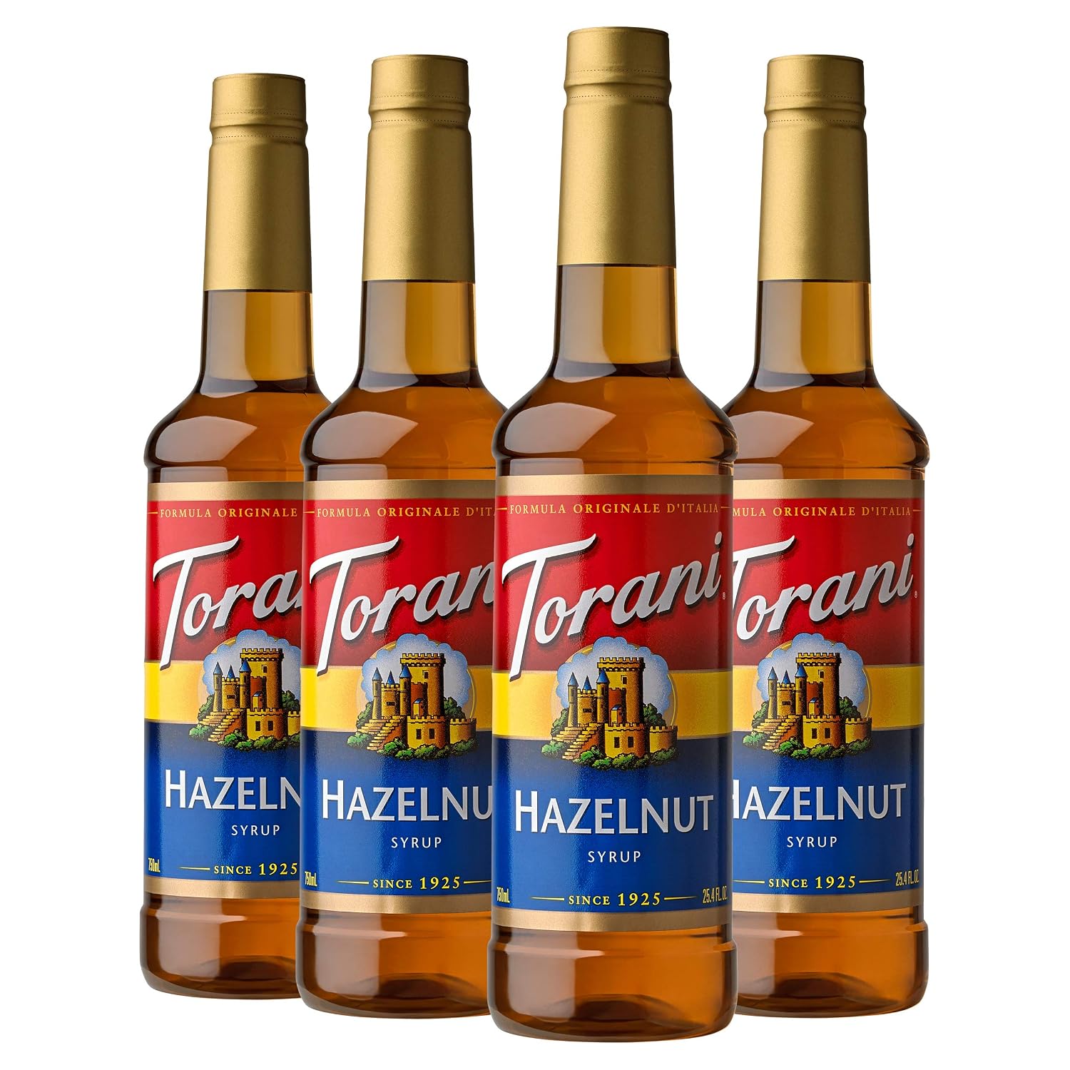 Torani Vanilla Flavored Drink Syrup, 25.4 fl oz, 4 Pack