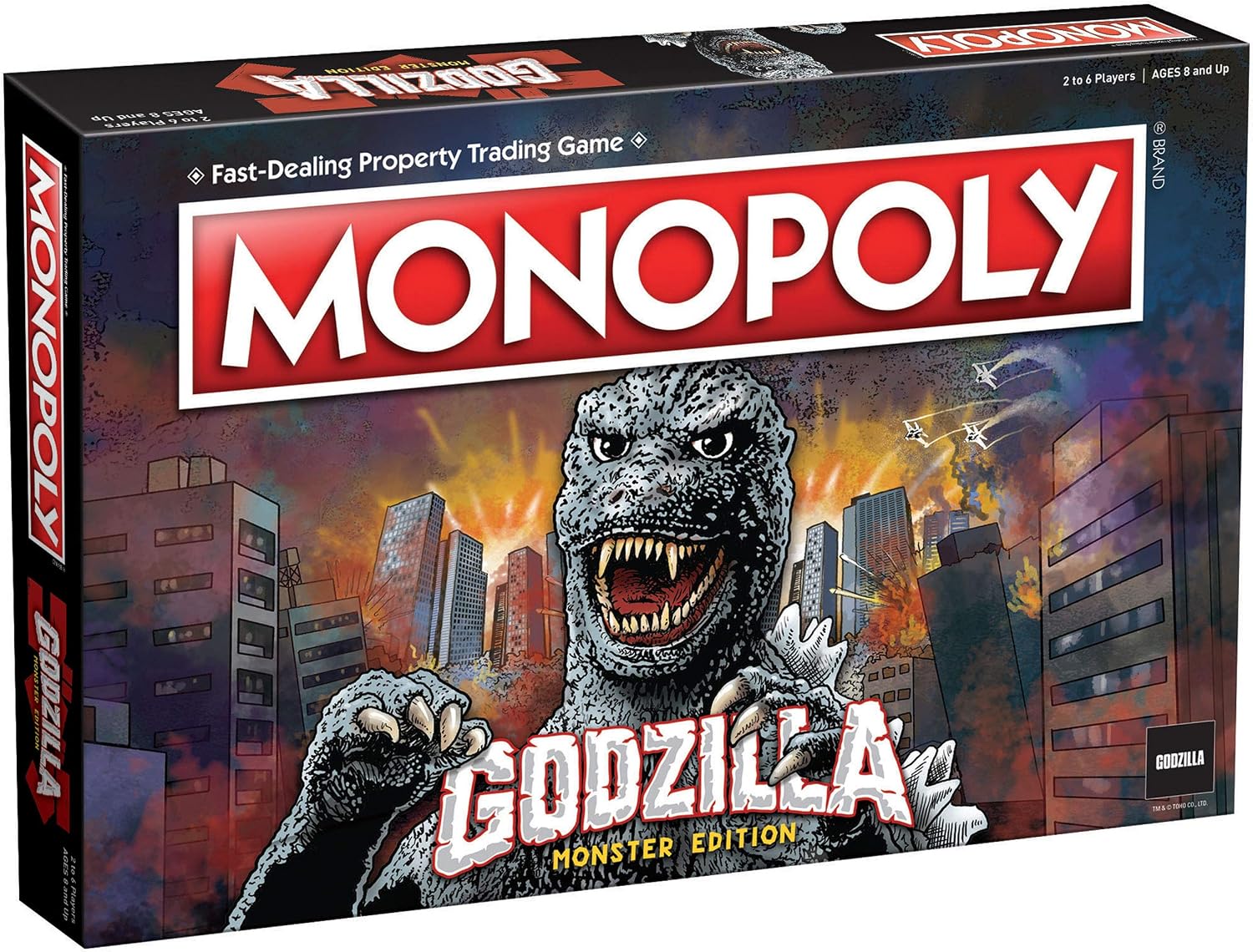 Monopoly: Godzilla | Based on Classic Monster Movie Franchise Godzilla | Collectible Monopoly Game Featuring Familiar Locations and Iconic Kaiju