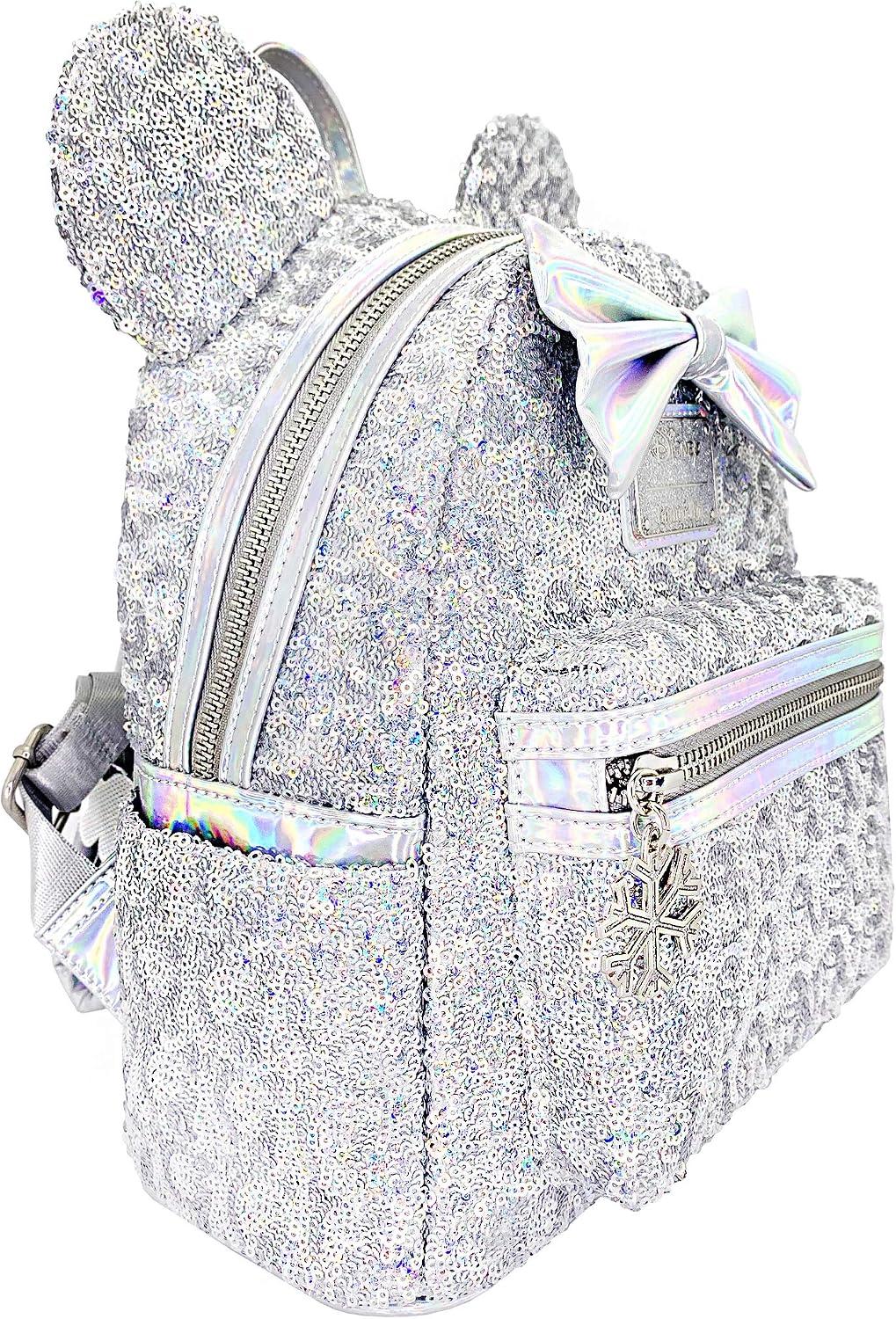 Loungefly X LASR Exclusive Disney Holographic Sequin Minnie Mini Backpack