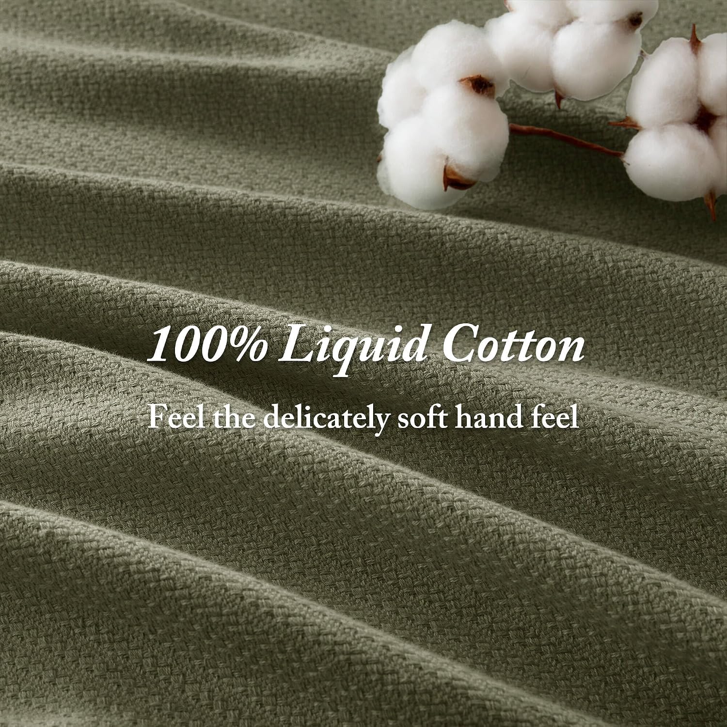 Madison Park Liquid Cotton Luxury Blanket Premium Soft Cozy 100% Ring Spun Cotton For Bed , Couch or Sofa, Full/Queen, Light Blue | Breathable Fabric for Bed or Couch, Diamond Pattern, Lightweight, OEKO-TEX Certified