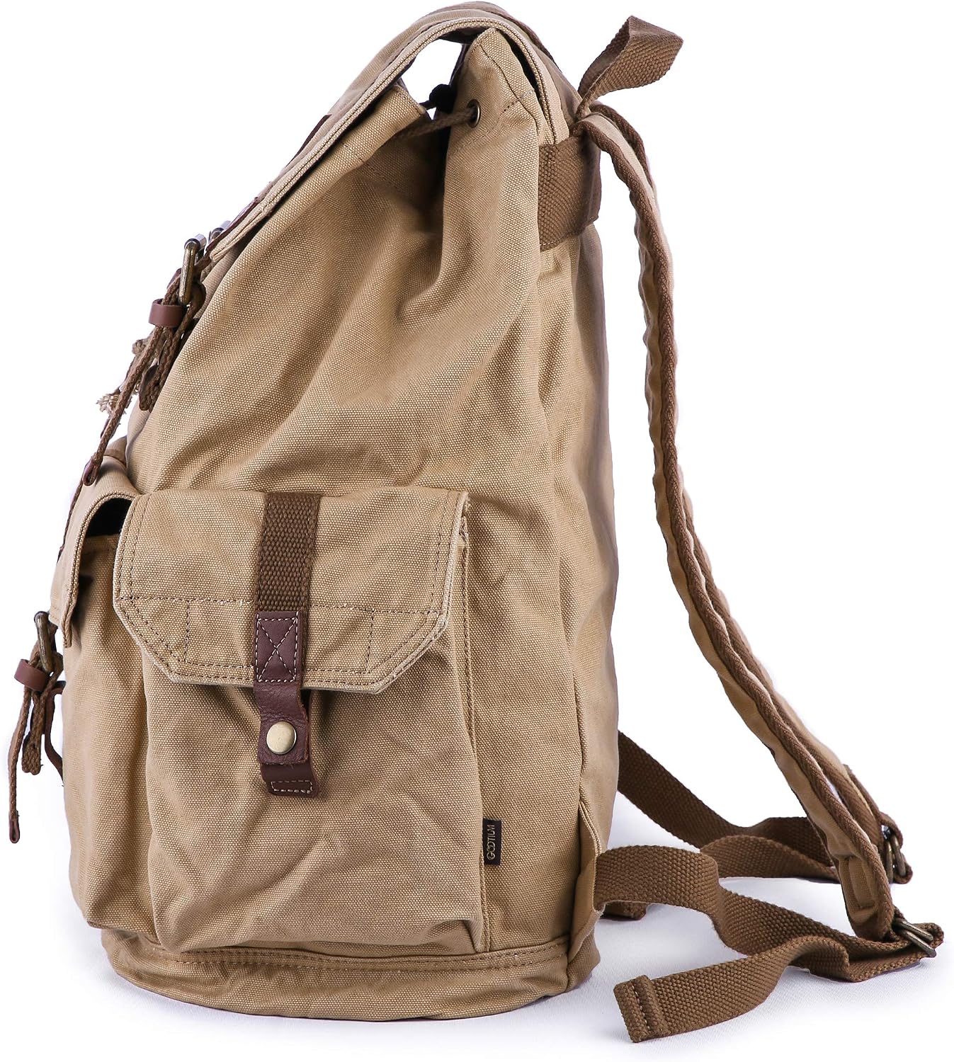 GOOTIUM 21101AMG Specially High Density Thick Canvas Backpack Rucksack, Field Tan, Large