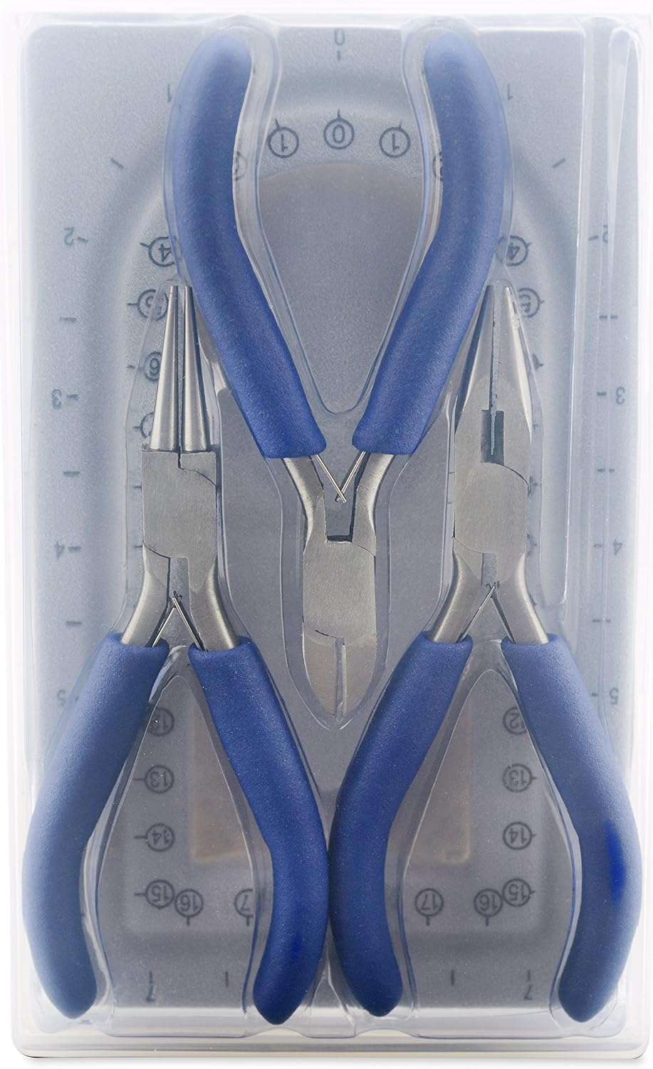 Beadalon 202K-050 Travel Tool Kit, Chain Nose Pliers, Round Nose Pliers, Cutter & Mini Bead Board, with Plastic Case Tools