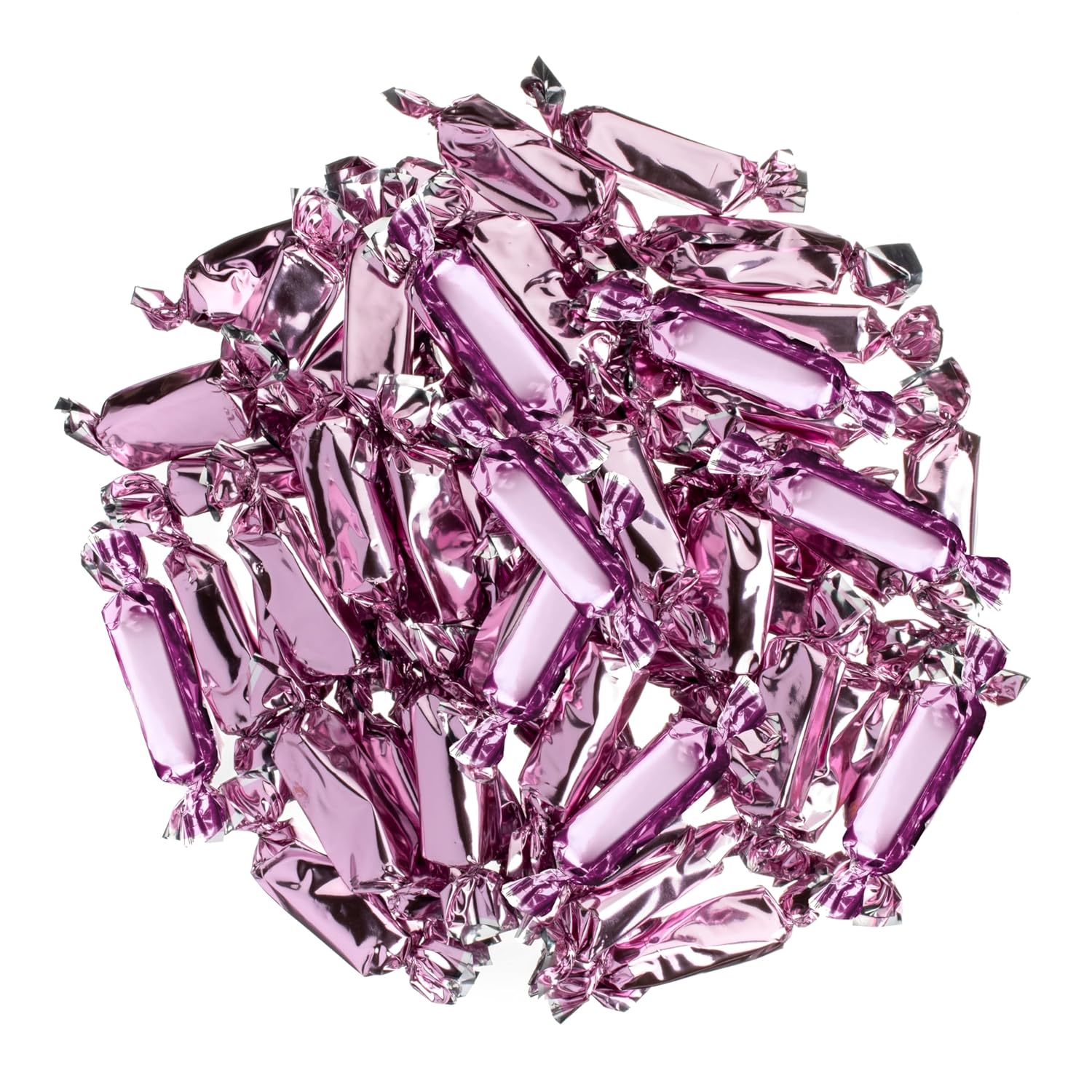Candy Envy - Individually Wrapped Caramels - Light Pink Wrapper - 2 Pound Bulk Light Pink Valentine Candy
