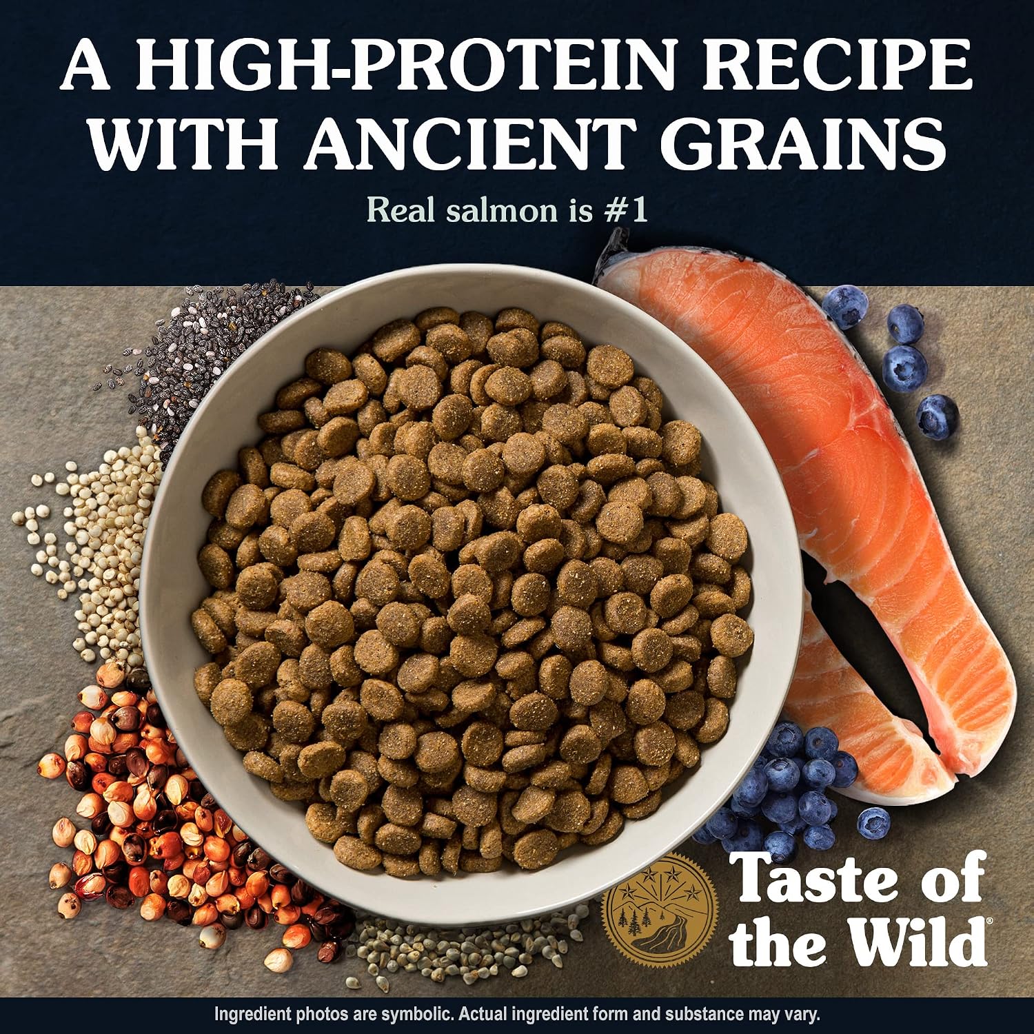 Taste of the Wild Ancient Stream Dry Dog Food, Smoke-Flavored Salmon, 5lb