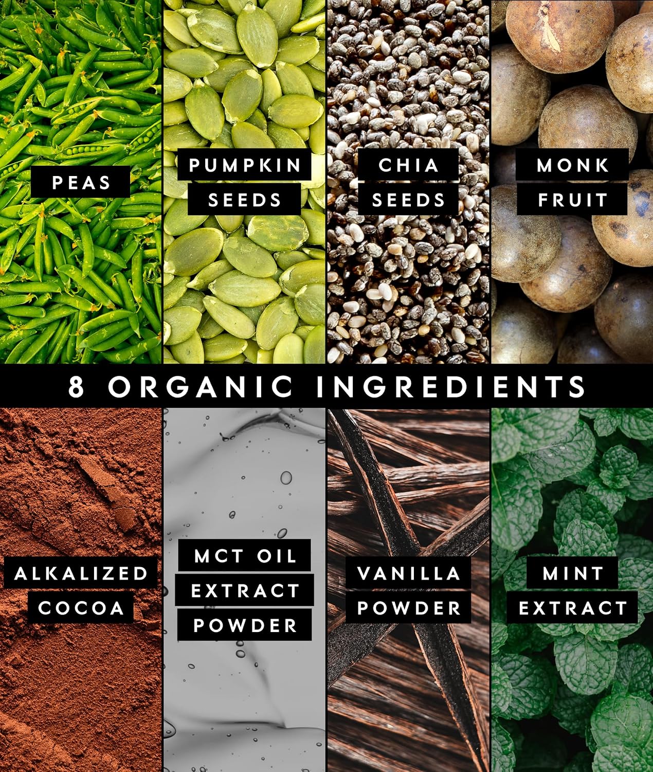 Truvani Organic Plant Based Protein Powder | Chocolate | 1 Serving