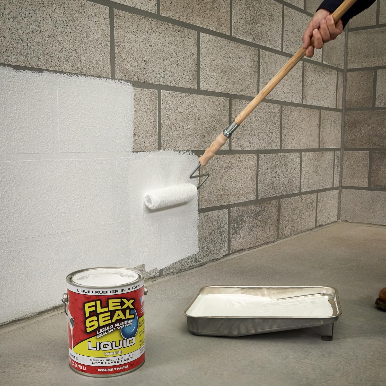 Flex Seal Liquid, Rubber Coating Sealant, Waterproof, Flexible, Breathable, and UV Resistant, Roof Repair, Basements, RV, Campers, Trailers, Marine