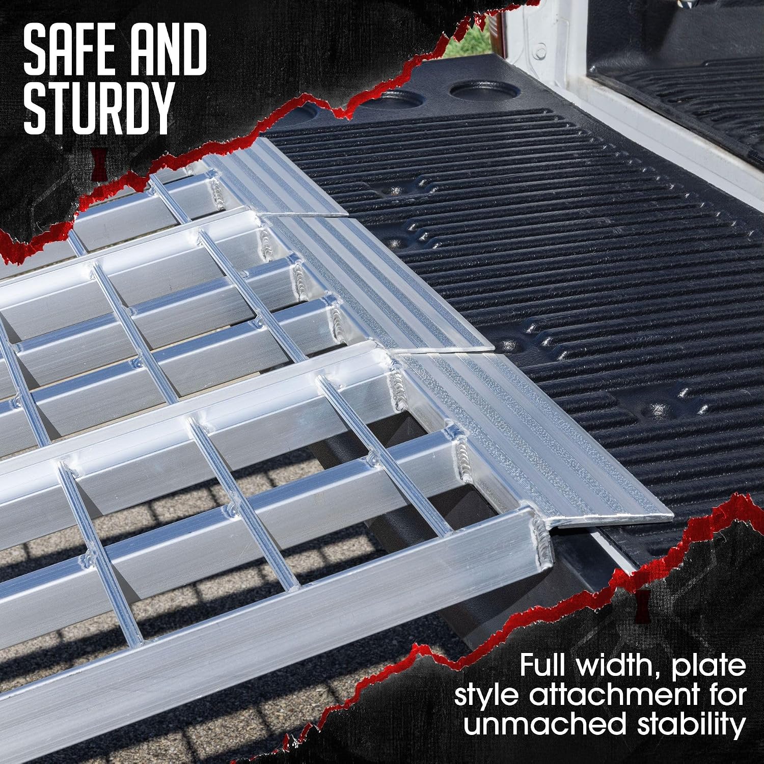 Black Widow Aluminum Folding Motorcycle Ramp for Pickup Trucks, Arched Design, 10’, Silver – Heavy-Duty Portable Automotive Loading Ramps for Truck and Trailer | Heavy-Duty Portable Automotive Ramp for Loading Motorcycles and Dirt Bikes into Truck Beds a…