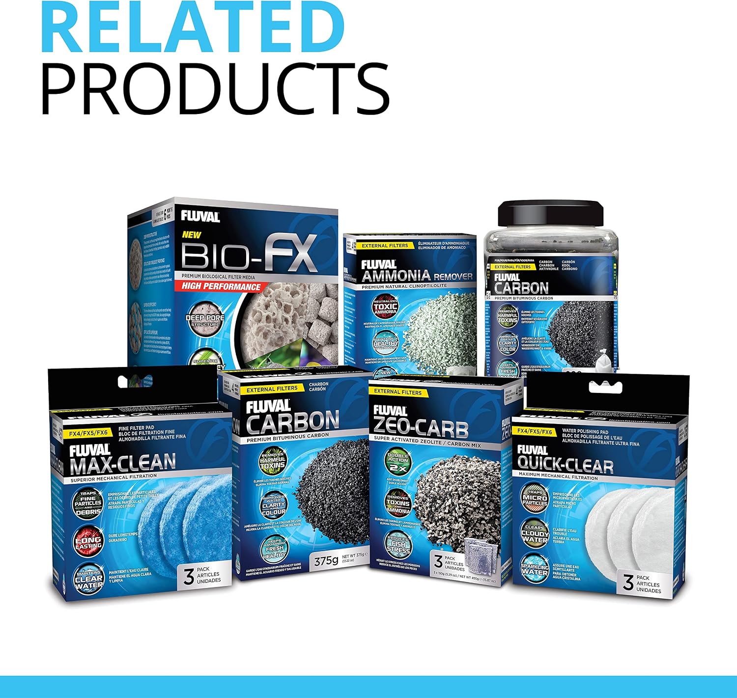 Fluval Quick Clear FX4/FX5/FX6 Fine Filter Water Polishing Pad - 3 - Pack