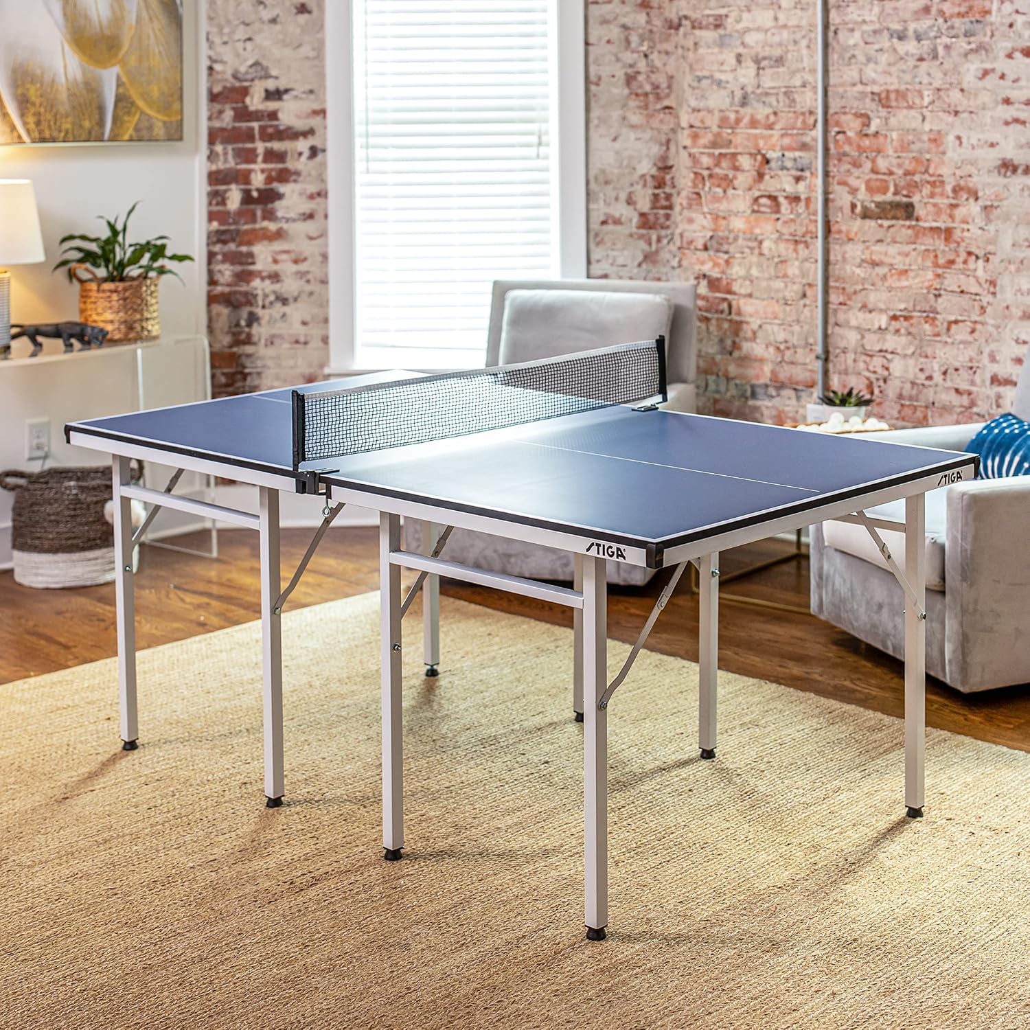 STIGA Space Saver - Compact Ping Pong Table - Separate Table Halves - Regulation Height - No Assembly Required