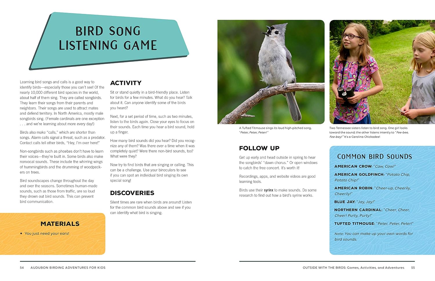 Birding Adventures for Kids: Activities and Ideas for Watching, Feeding, and Housing Our Feathered Friends